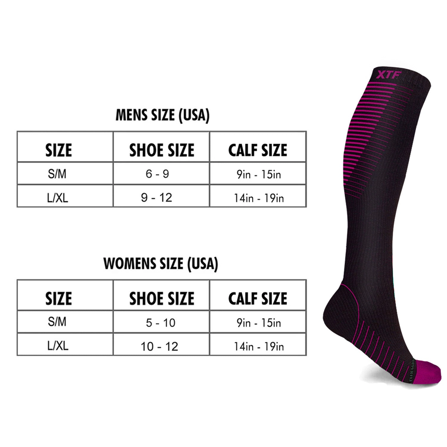 Extreme Fit Copper Compression Socks - Knee High For Running