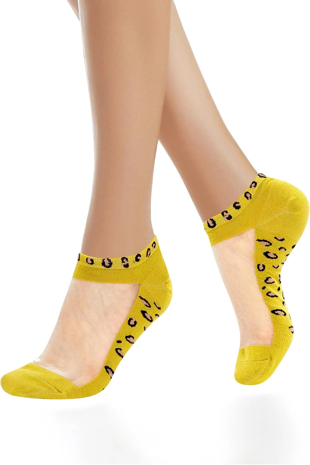 Wardrobe Whimsy 5Pair Womens Ankle Socks Girls Lace Mesh SocksThrough Summer Sock
