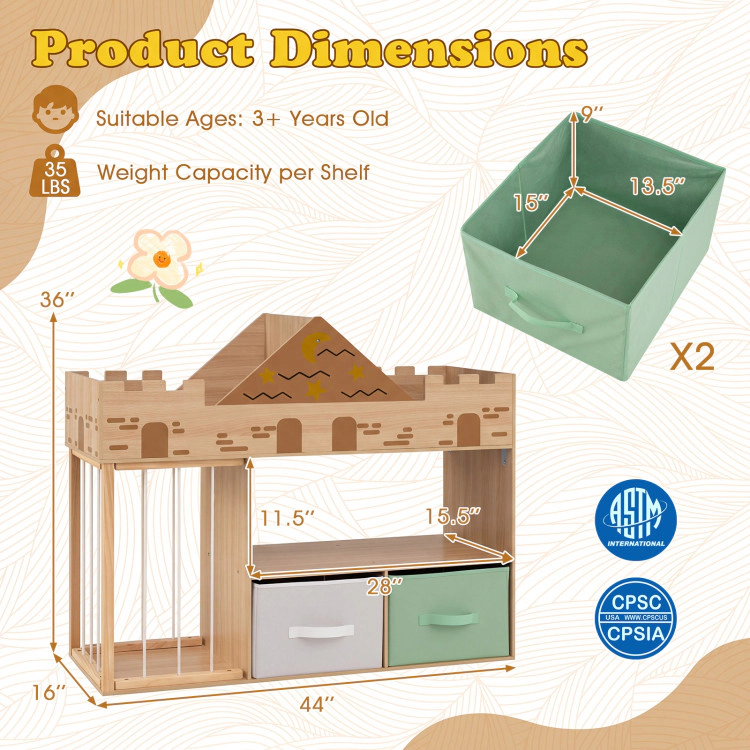 Hivvago Stuffed Animal Toy Storage Organizer