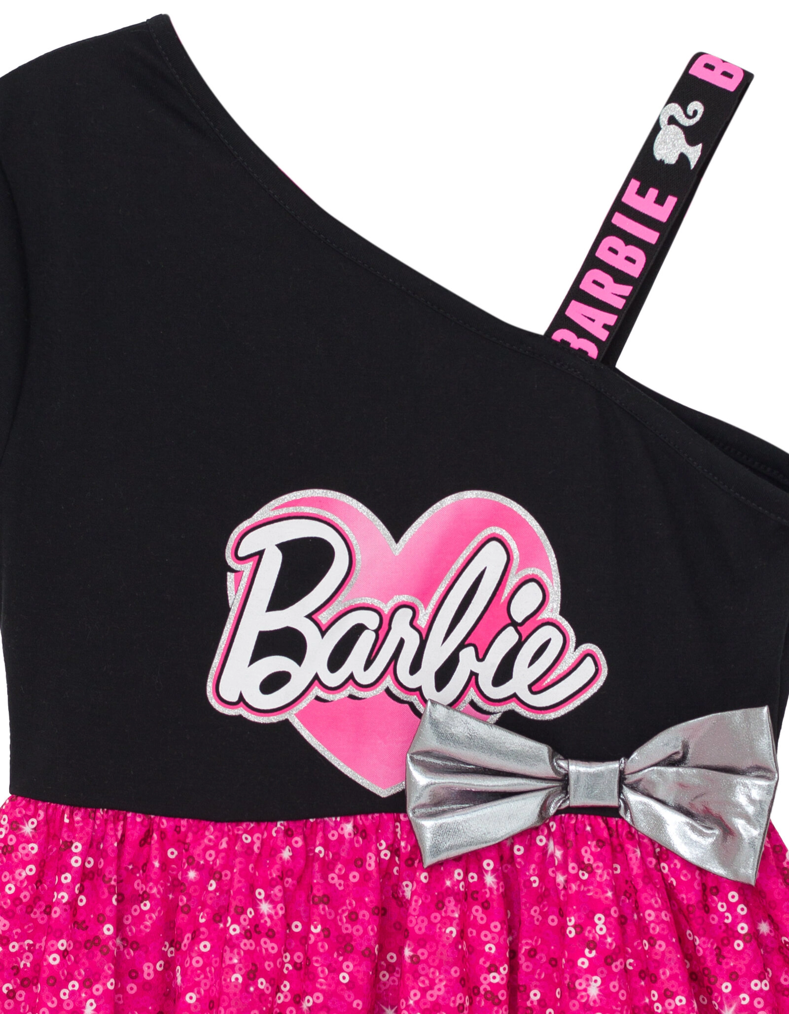 Barbie Girls' Glitter Flare Dress