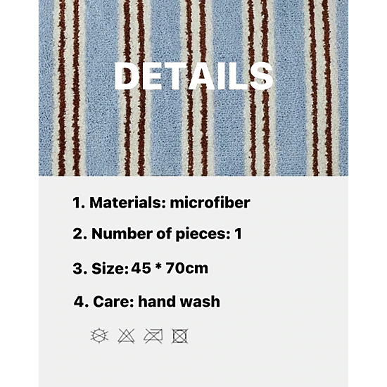 Inspecial Home Soft  Absorbetn Machine Washable Sunday Coast Bath Rug
