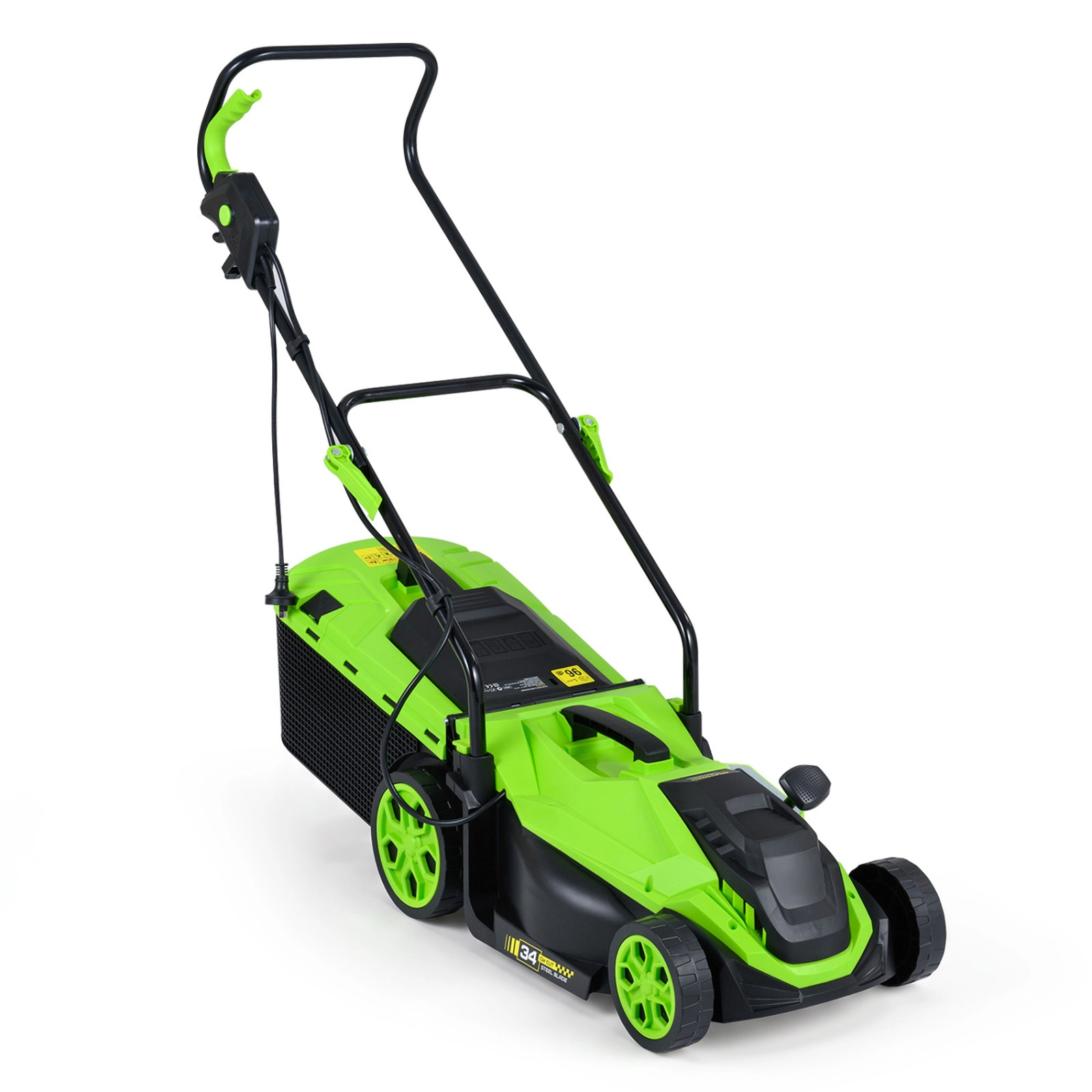 SUGIFT 14-Inch 12-Amp Corded Electric Lawn Mower Multi-Tool with 5-Position Height Adjustment 21-lb Net Weight Green
