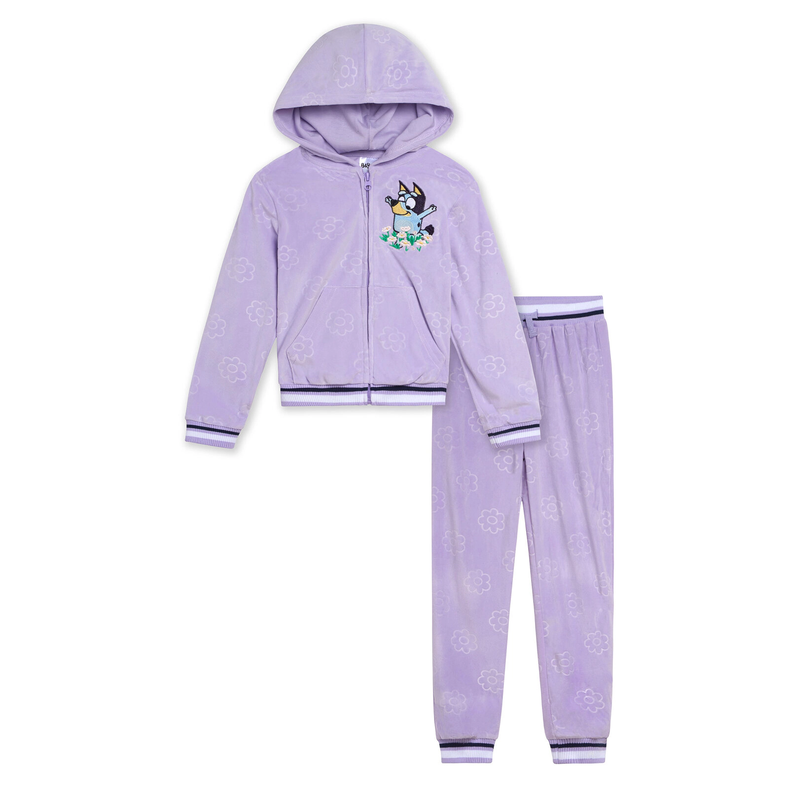 Bluey Girls' Velour Hoodie and Pants Set