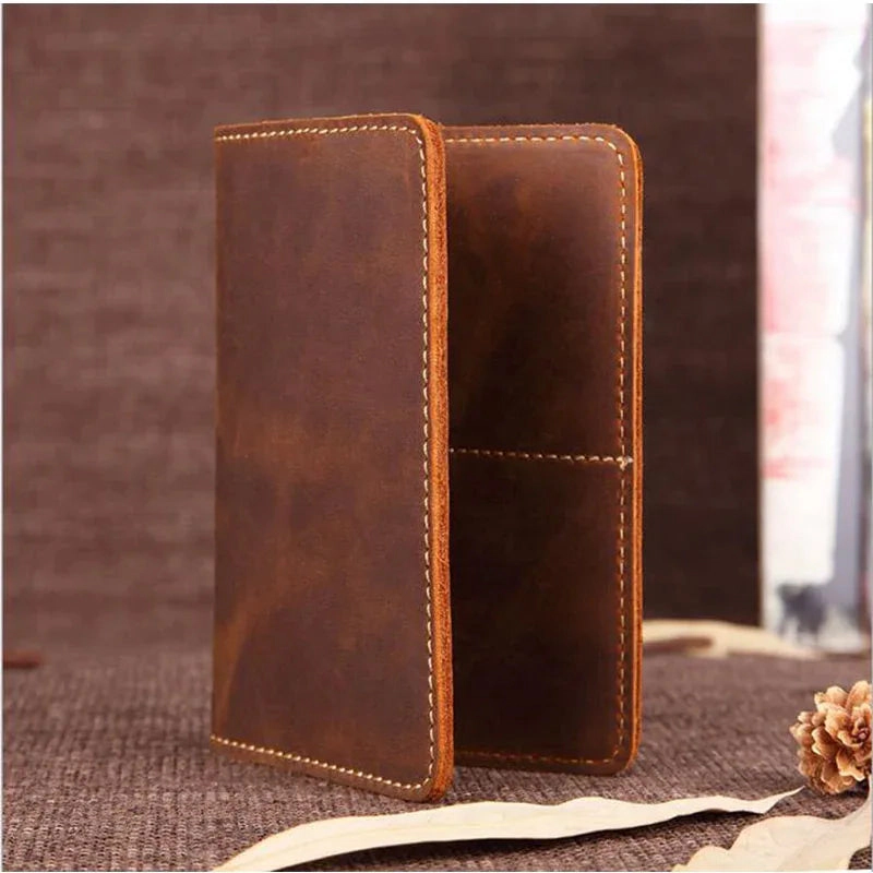 Steel Horse Leather Unisex Priam Handmade Leather Passport Cover