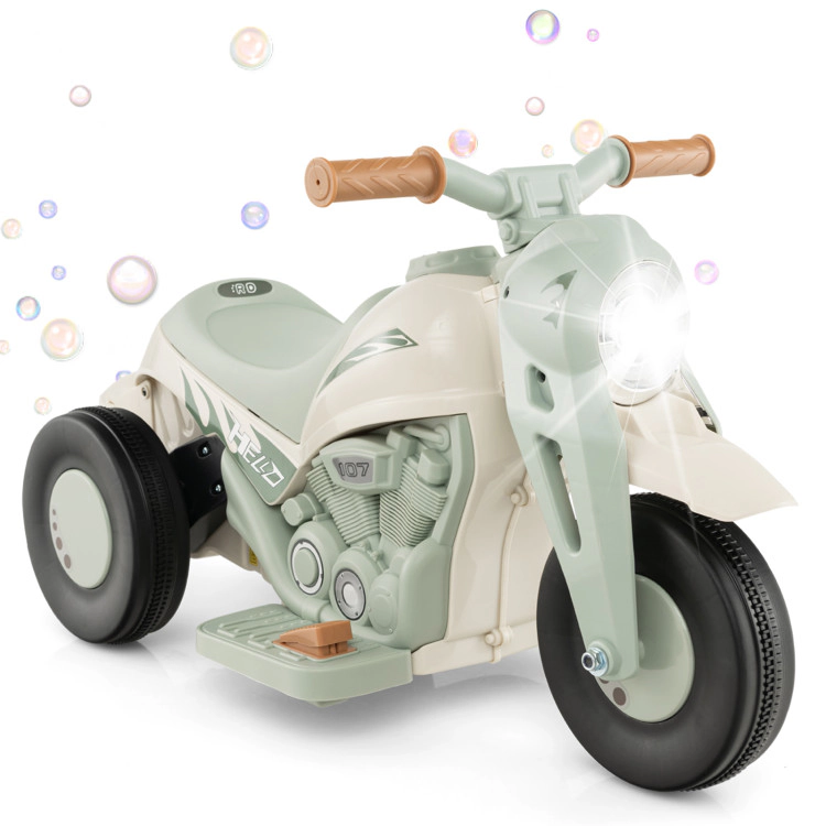 Hivvago 6V Kids Electric Ride on Motorcycle with Bubble Maker and Music