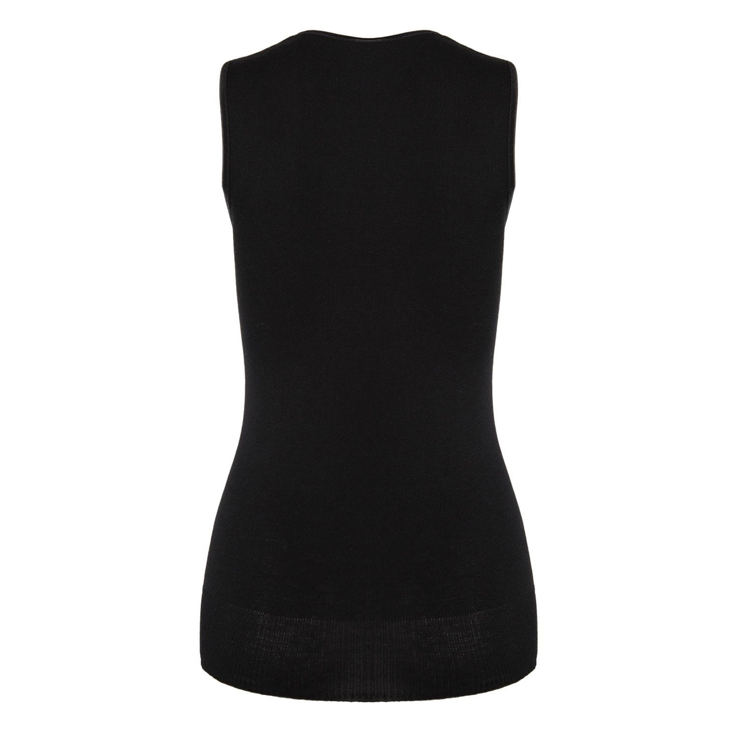 Memoi Poly Viscose Flat Knit Round Neck Vest