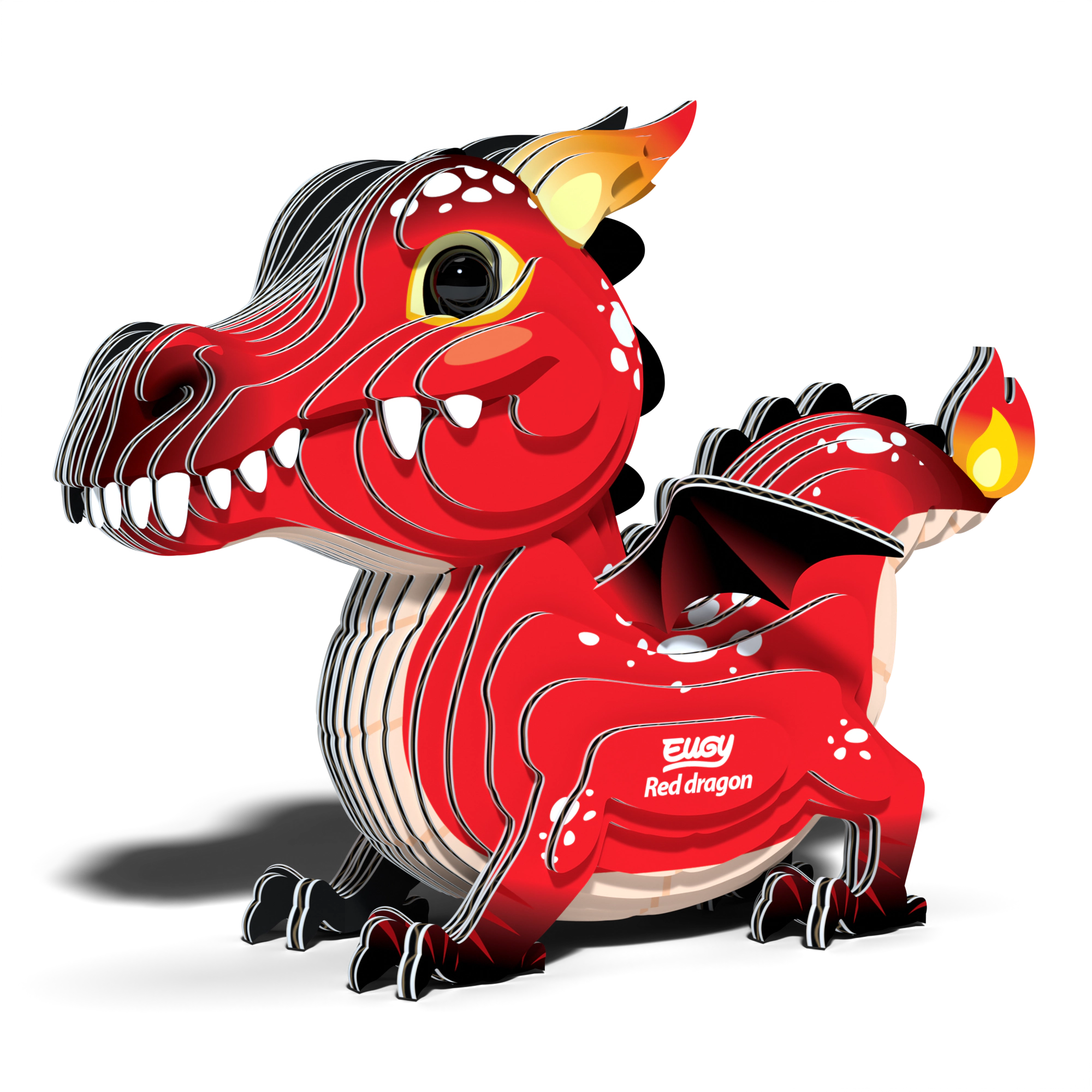 EUGY Red Dragon  3D Puzzle - contains 24 puzzle pieces