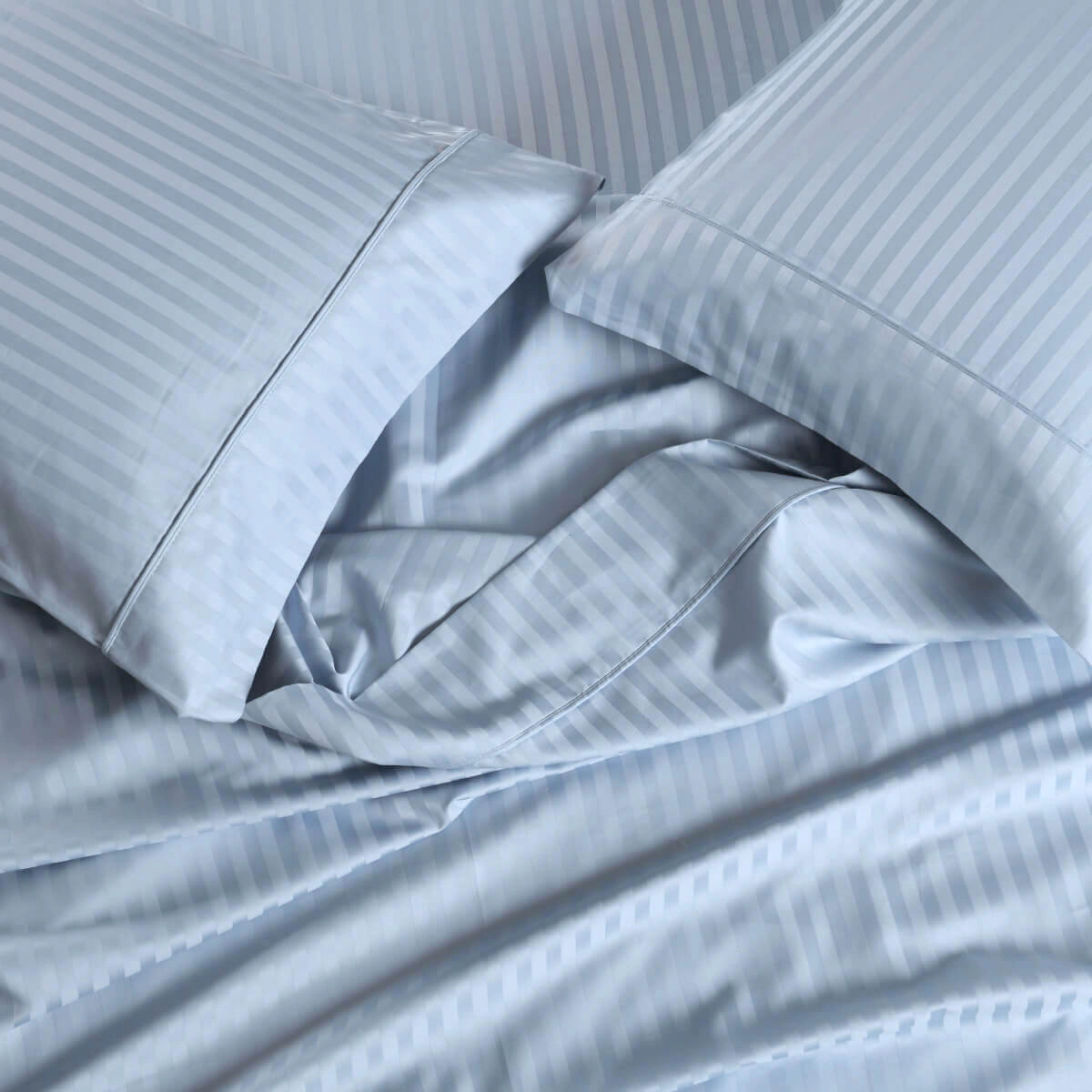 Egyptian Linens 608 Thread Count Damask Stripe Cotton Low Profile Sheet Set