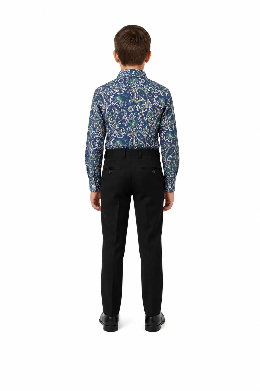 Elie Balleh Boys Slim Fit Paisley Shirt