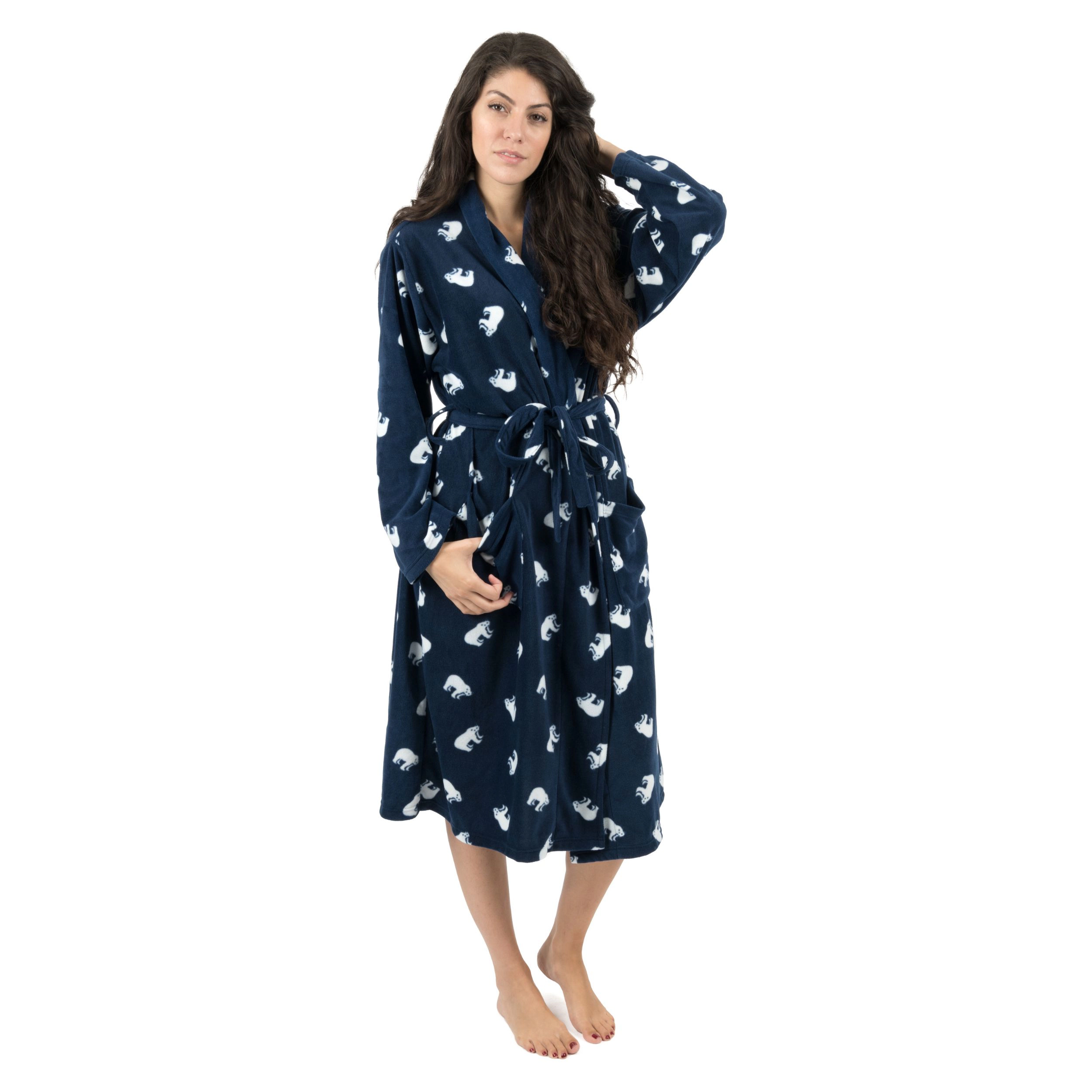 Leveret Womens Holiday Micro Fleece Robe