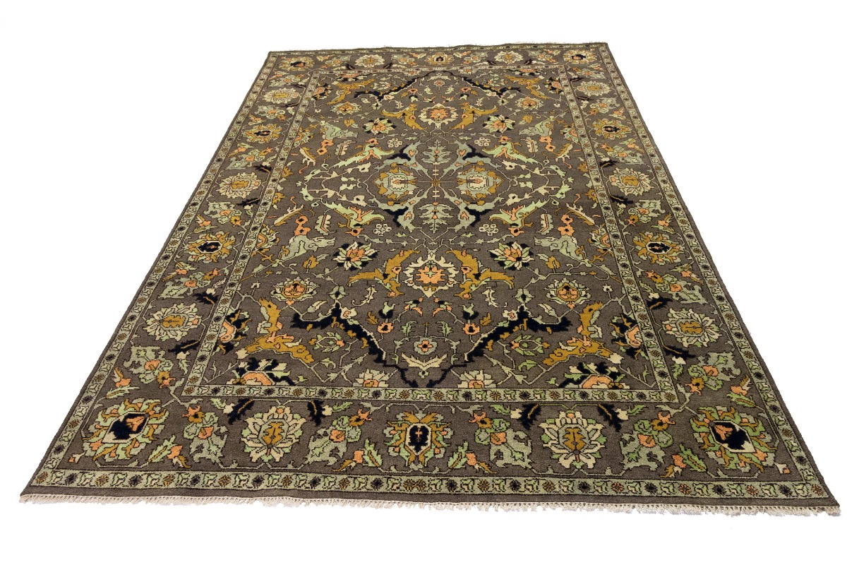 Magic Rugs Brown Floral 10X14 Chobi Serapi Oriental Rug