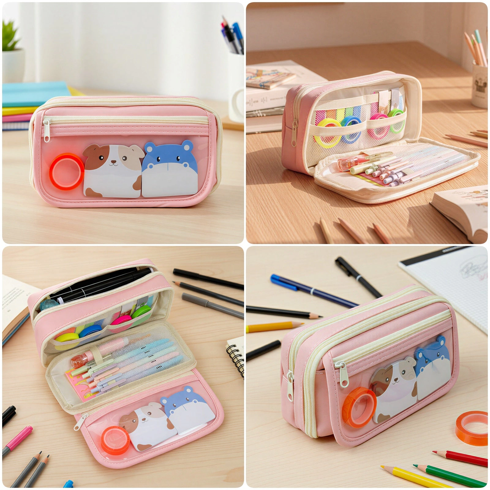 Wrapables 9-Layer Large Capacity Pencil Case for Stationery, Makeup and Travel