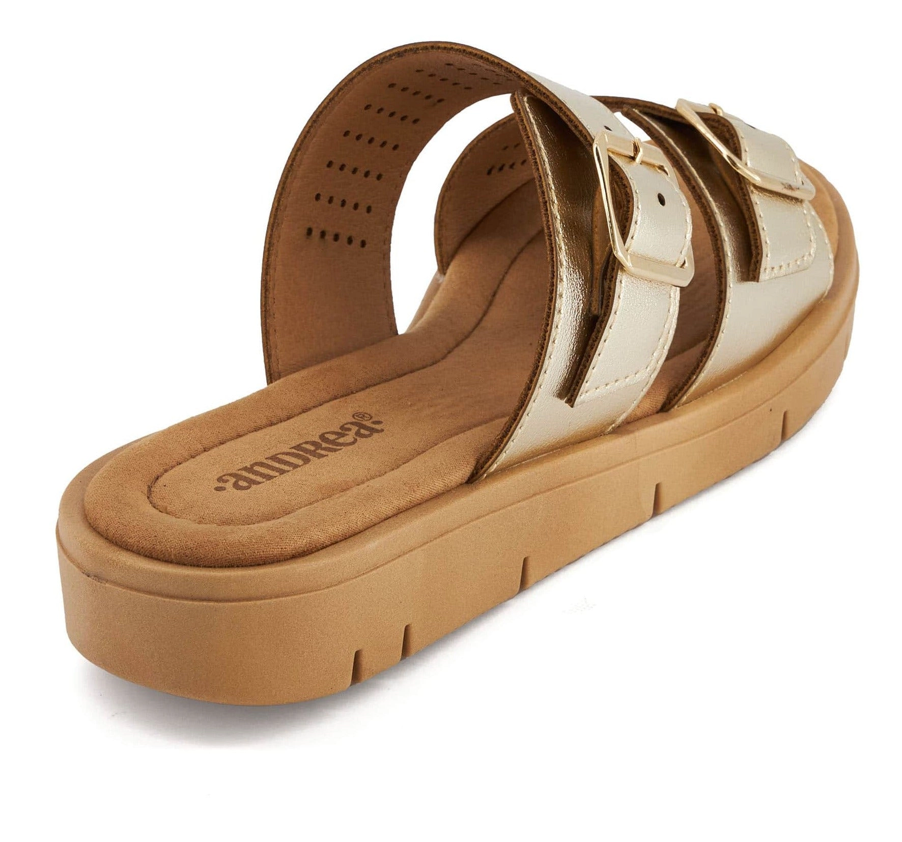 Andrea Comfort Footbed Double Buckle Sandals