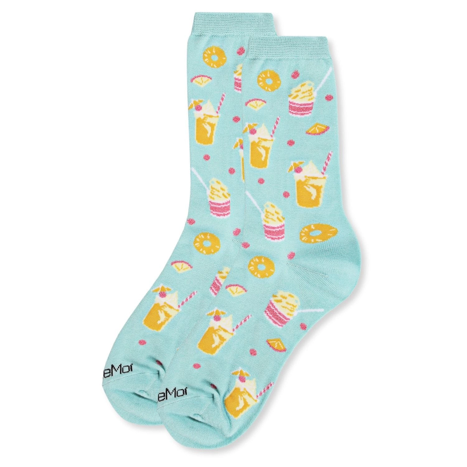 MeMoi Pineapple Whip Bamboo Blend Crew Socks