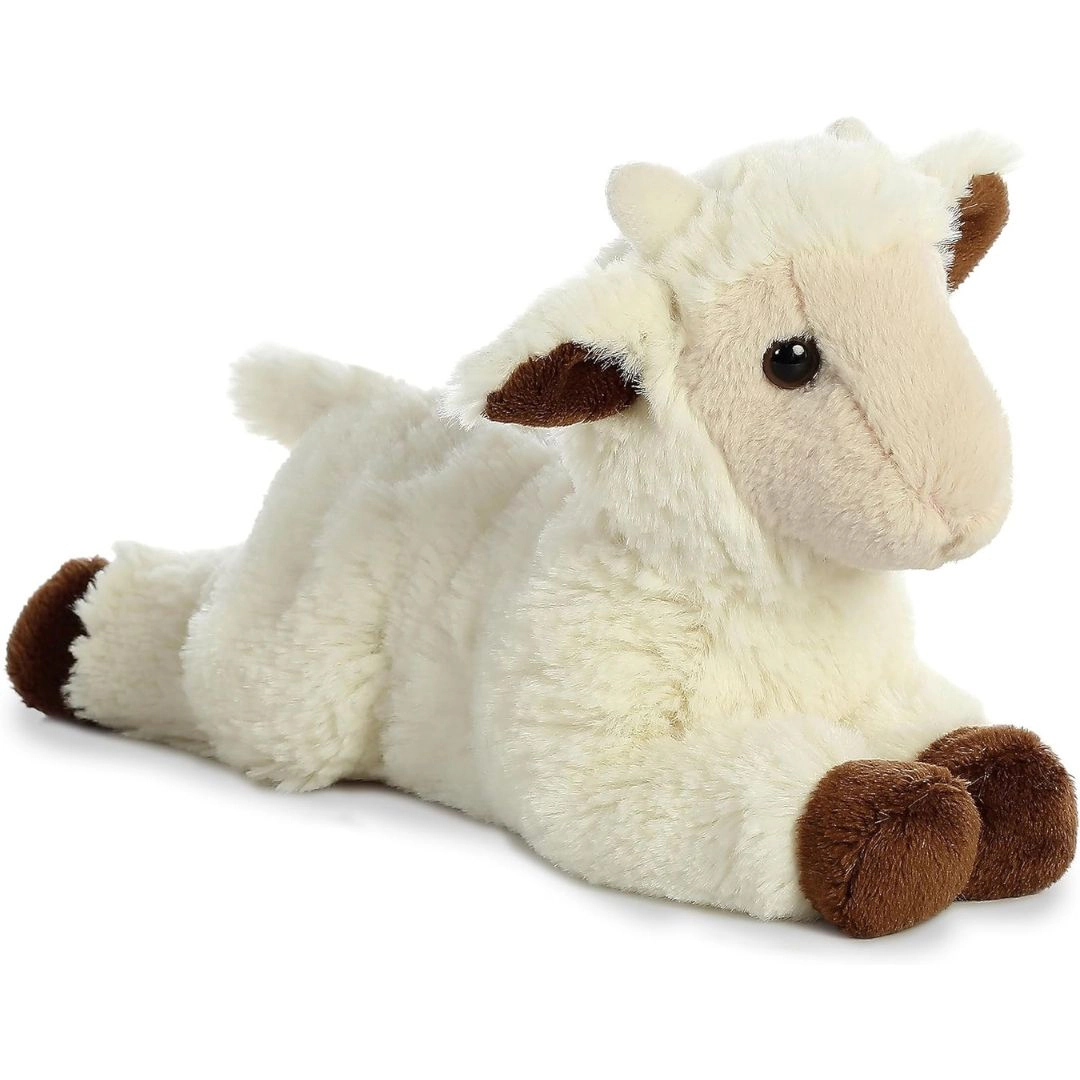 Aurora Mini Flopsie Goat Kid 8-Inch Stuffed Animal Plush