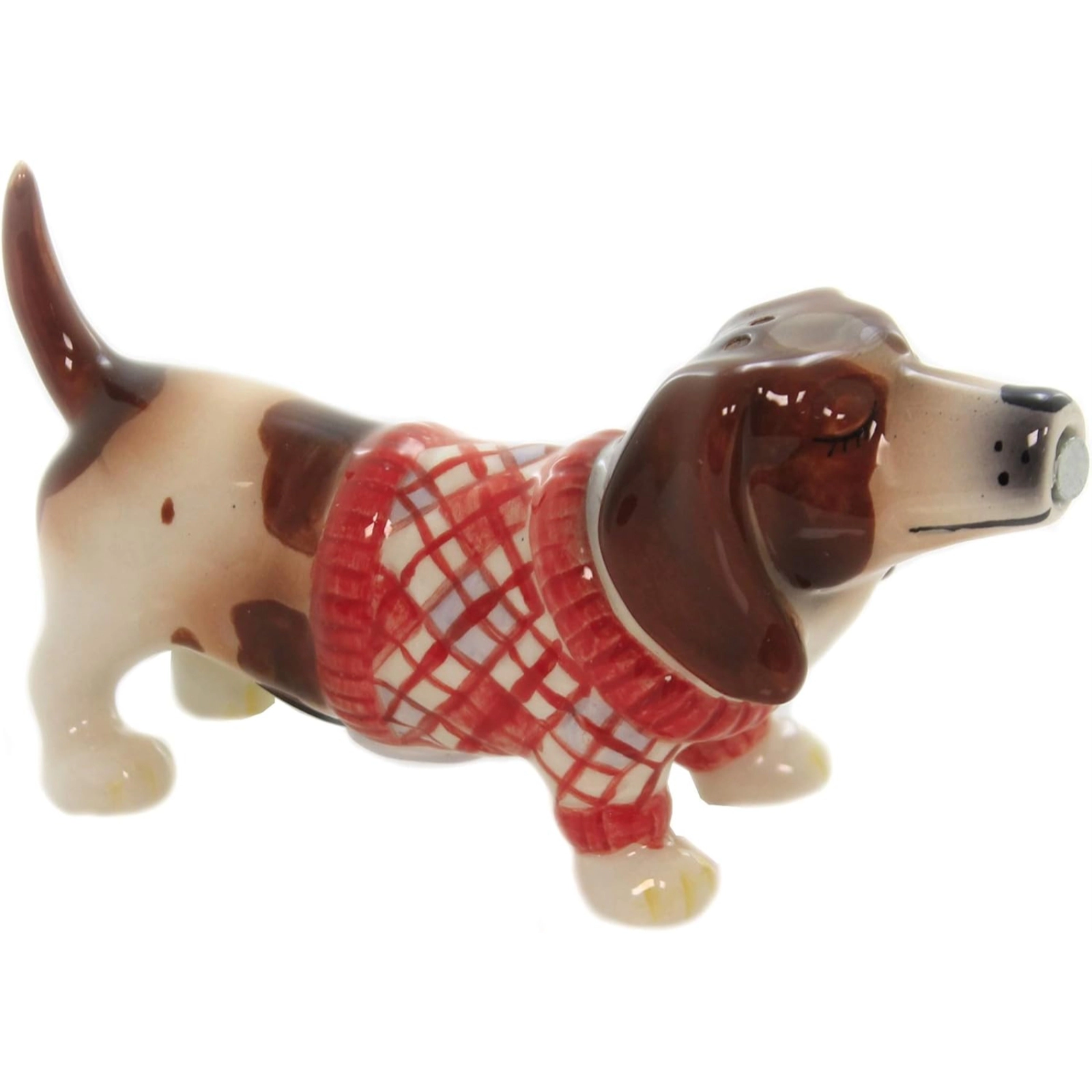 Pacific Giftware Nothing But a Hound Dog Ceramic Magnetic Salt and Pepper Shaker Set