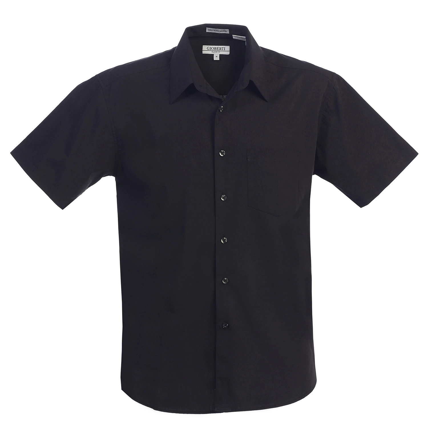 Gioberti Men's Short Sleeve Solid Dress Shirt