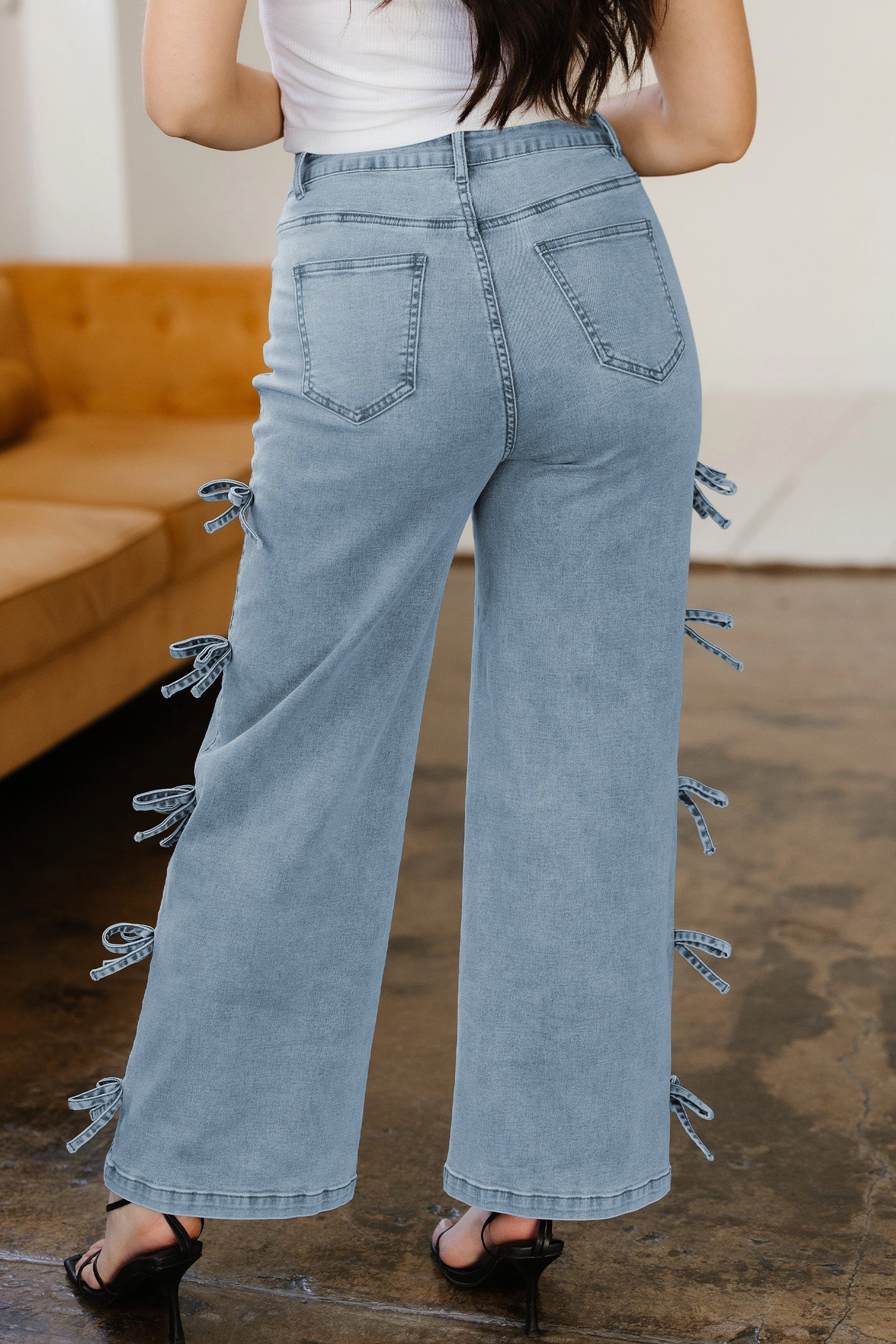 Threaded Pear Women's Maryam Straight Leg Loose Jeans
