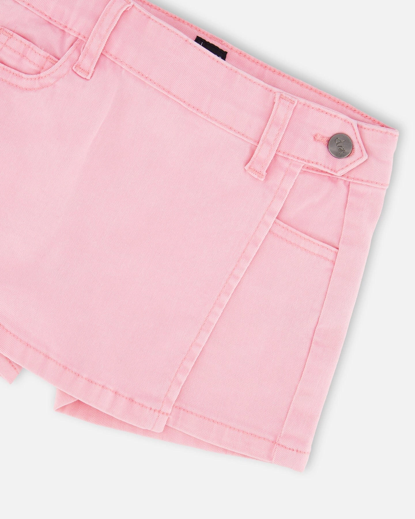 Deux par Girls Stretch Twill Front Pocket Skort