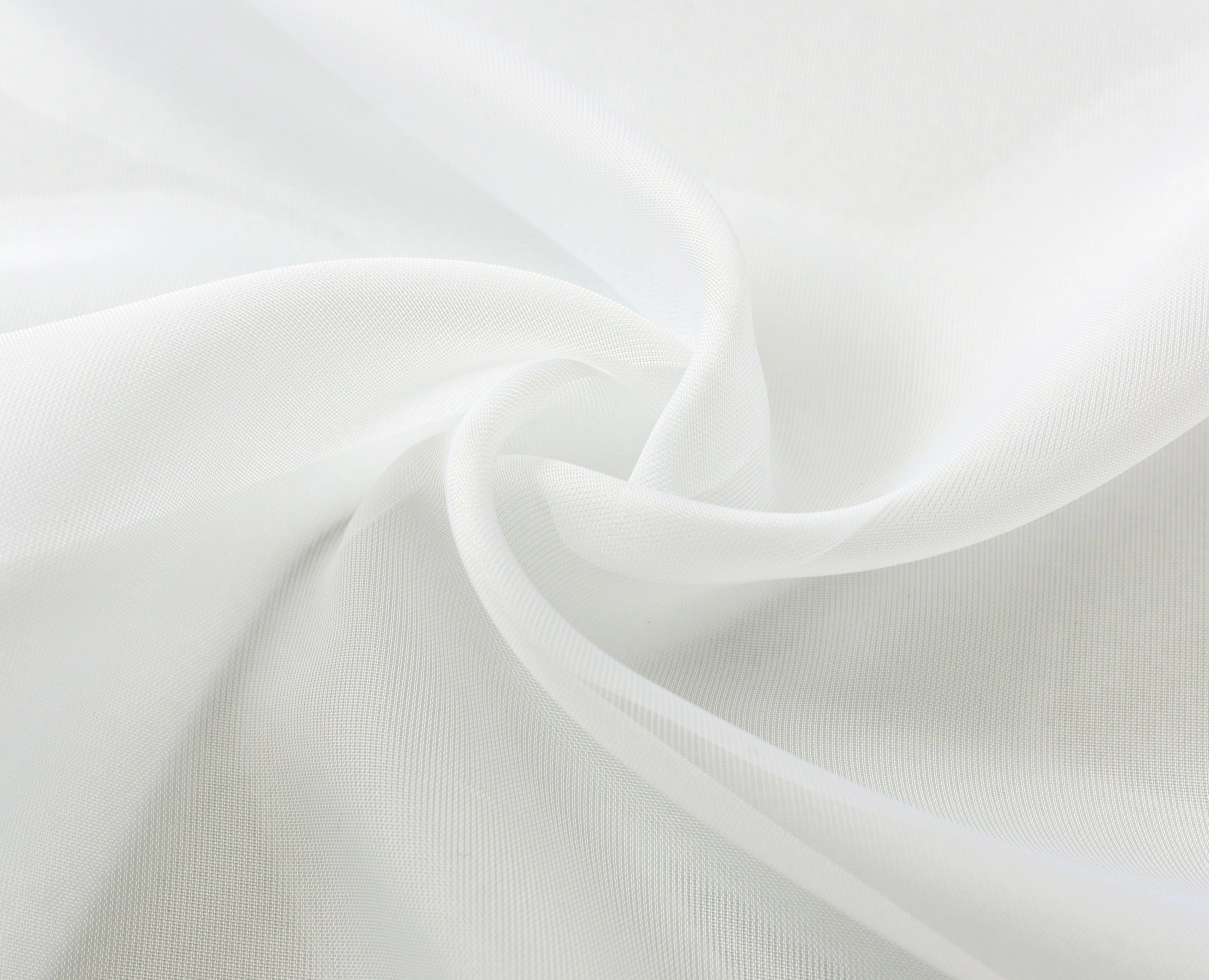Kate Aurora Montauk Accents Ultra Lux 2 Piece Rod Pocket White Sheer Voile Window Curtain Panels