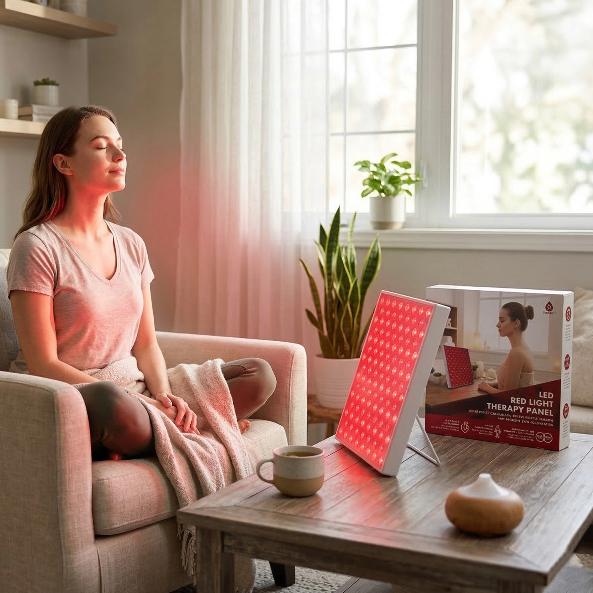 Pursonic Unisex Wellness & Recovery LED Red Light Therapy Panel – At-Home Wellness & Recovery