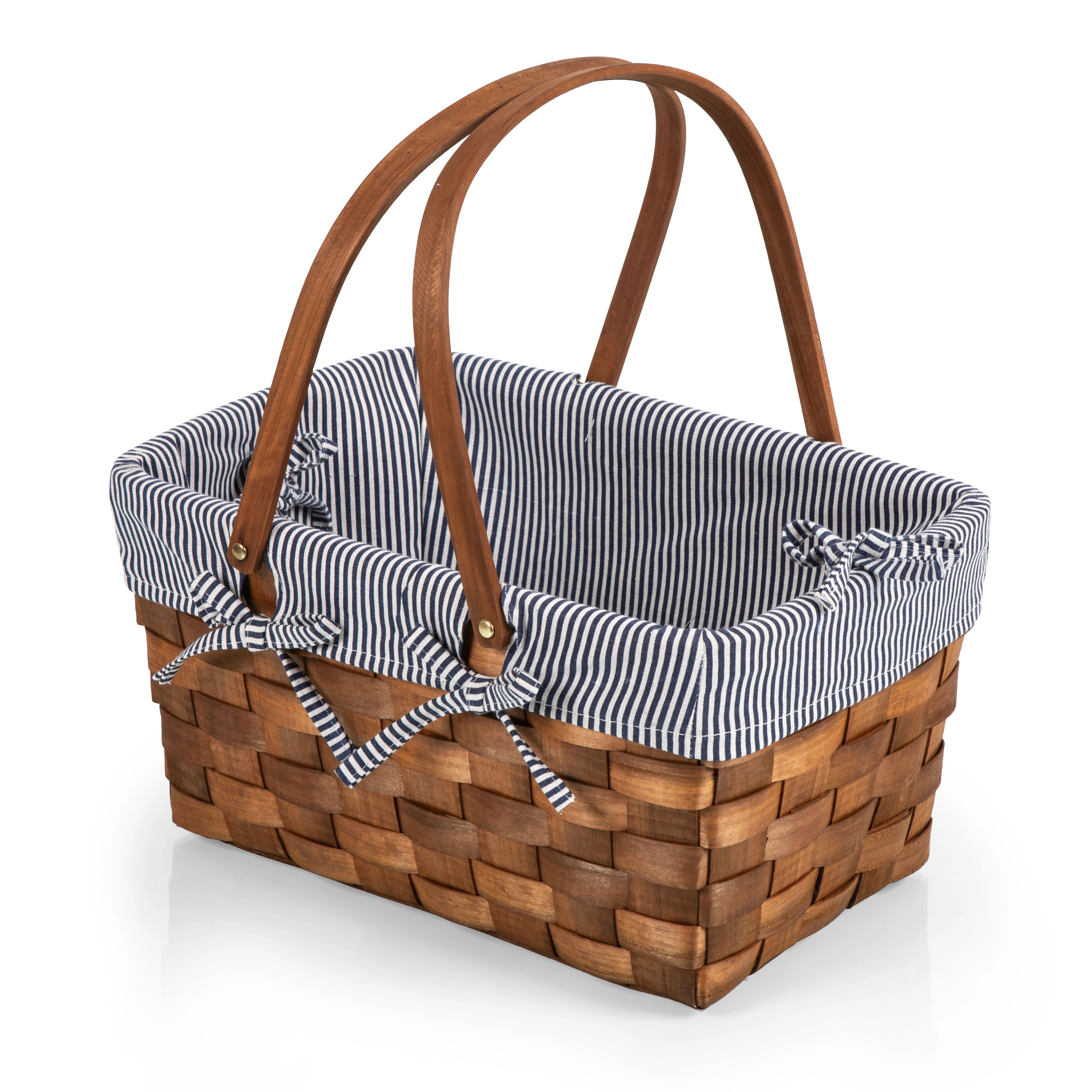 Picnic TIME Kansas Handwoven Wood Basket
