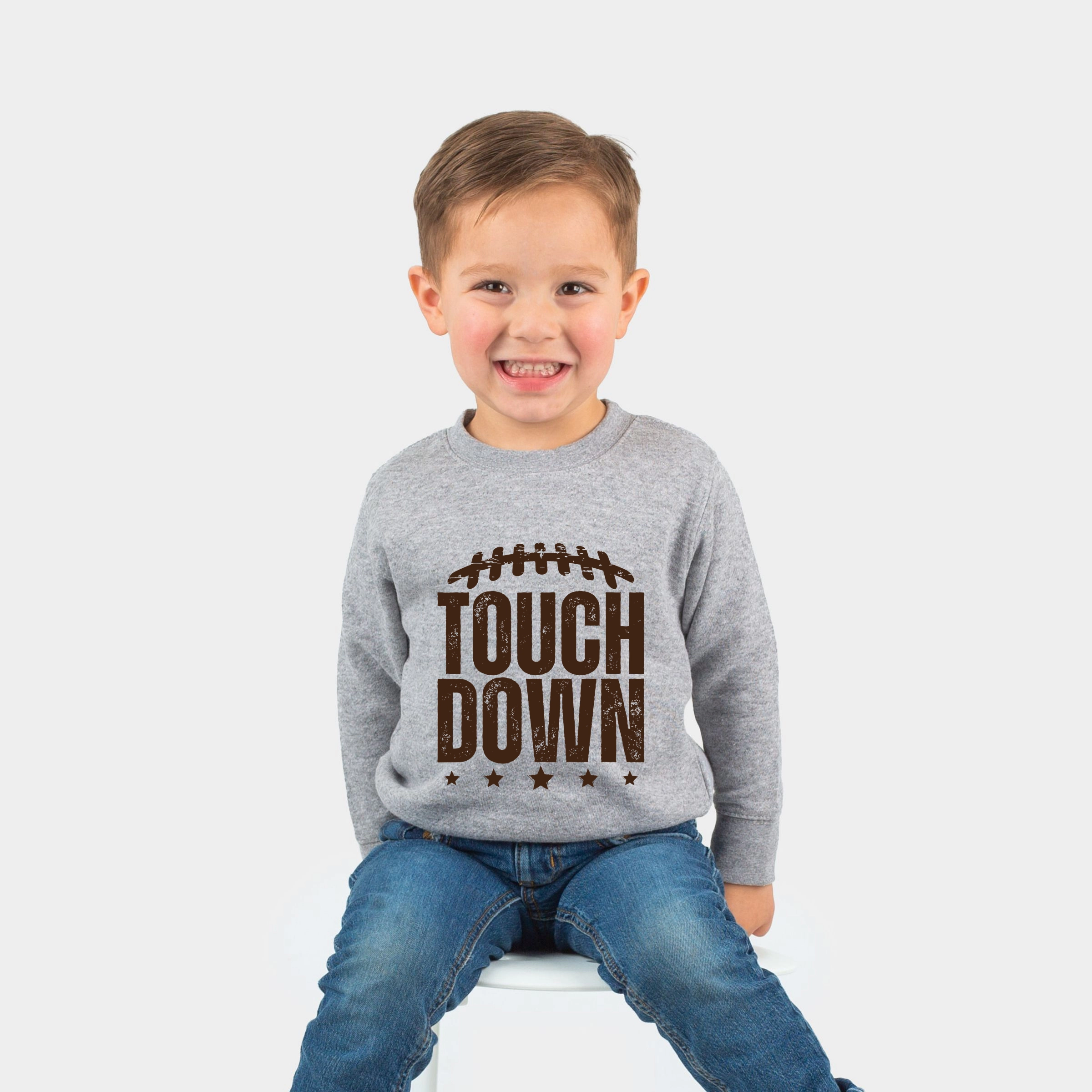 The Juniper Shop - Toddler Graphic Sweatshirt Touch Down Stars