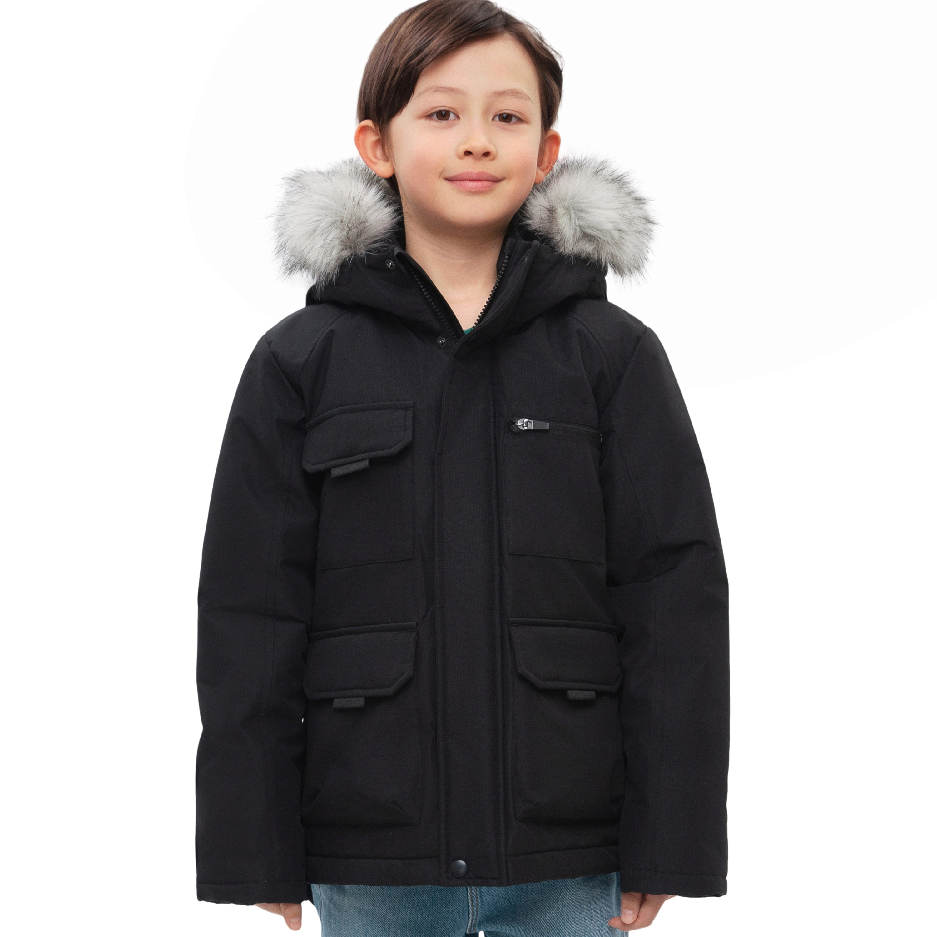 Rokka&Rolla Little & Big Kid Boys Fleece-Lined Parka