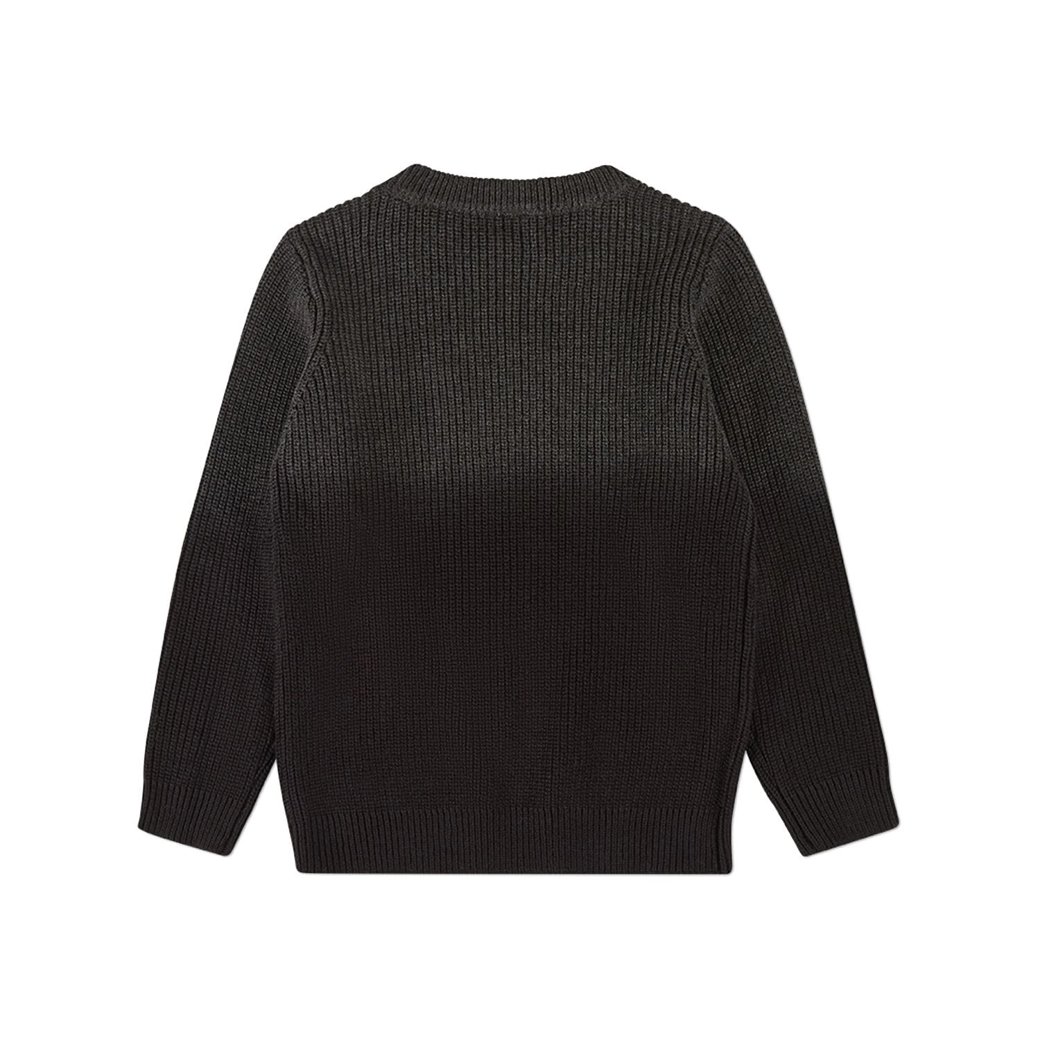 Boys Ribbed 100% Cotton Knit Ombré Crewneck Pullover Sweater