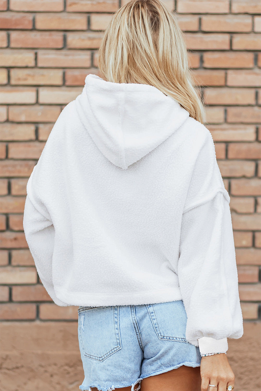 Threaded Pear Women's Lilah Fleece Drop Shoulder Hoodie