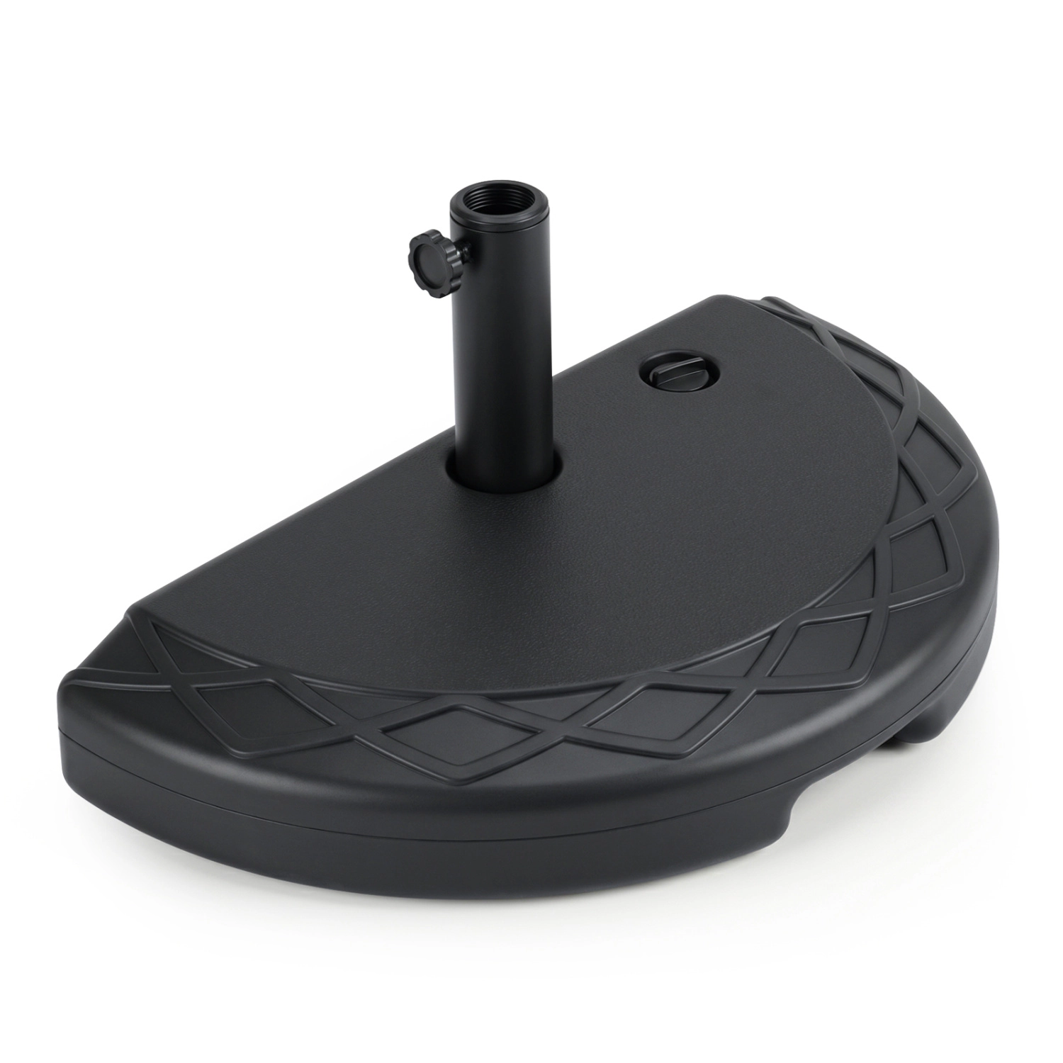 Slickblue Balcony Half Umbrella Base Stand Fillable Sand Water Weight for Compact Outdoor Shade Setup