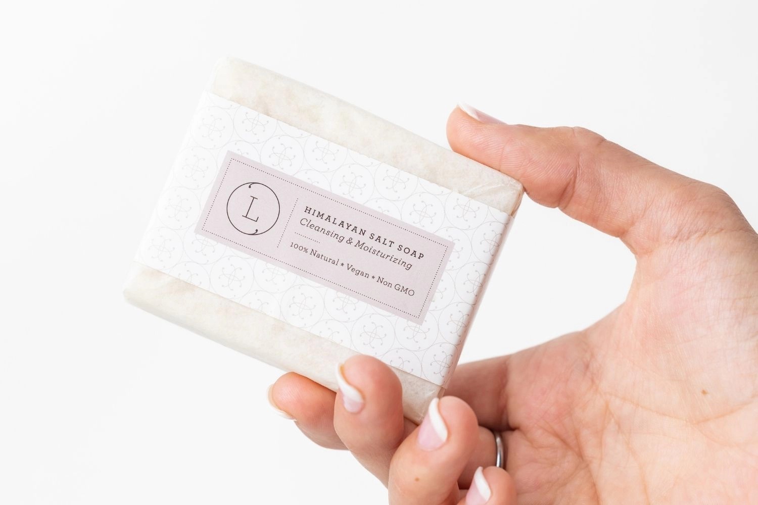 2-Pack Himalayan Salt Soap Bars, Unscented Vegan Handmade Cold-Process Soap