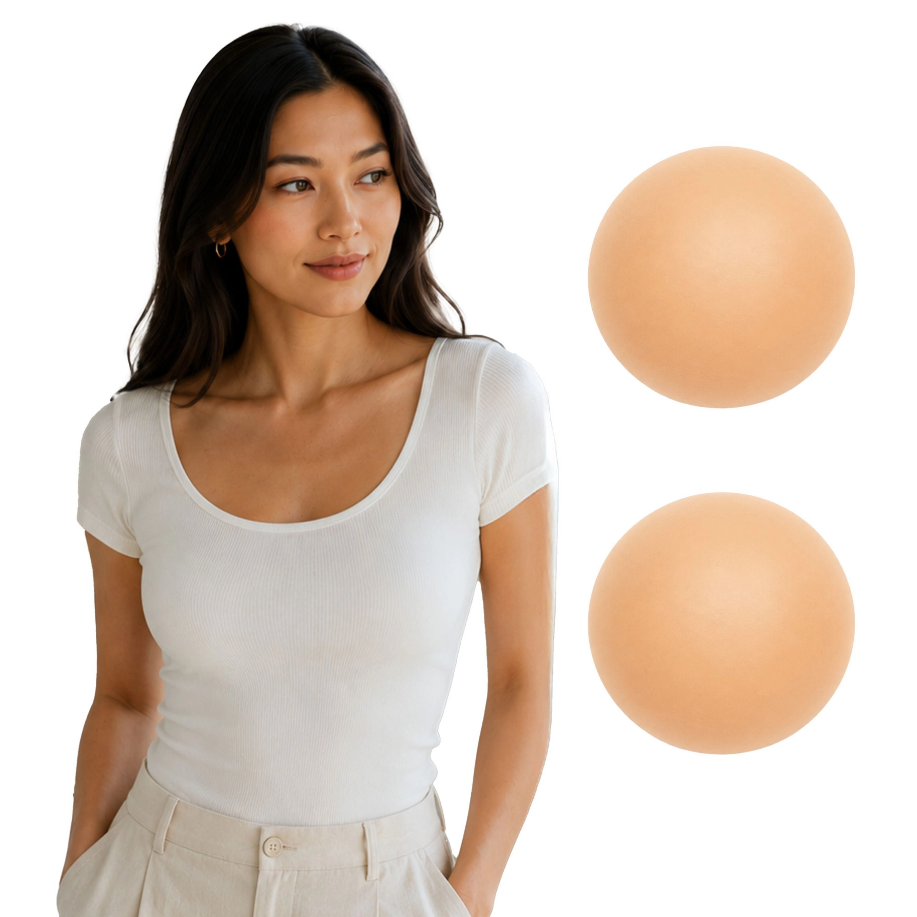 LECHERY Women's Skingrip Circle Nipple Covers Reusable Silicone Breast Pasties