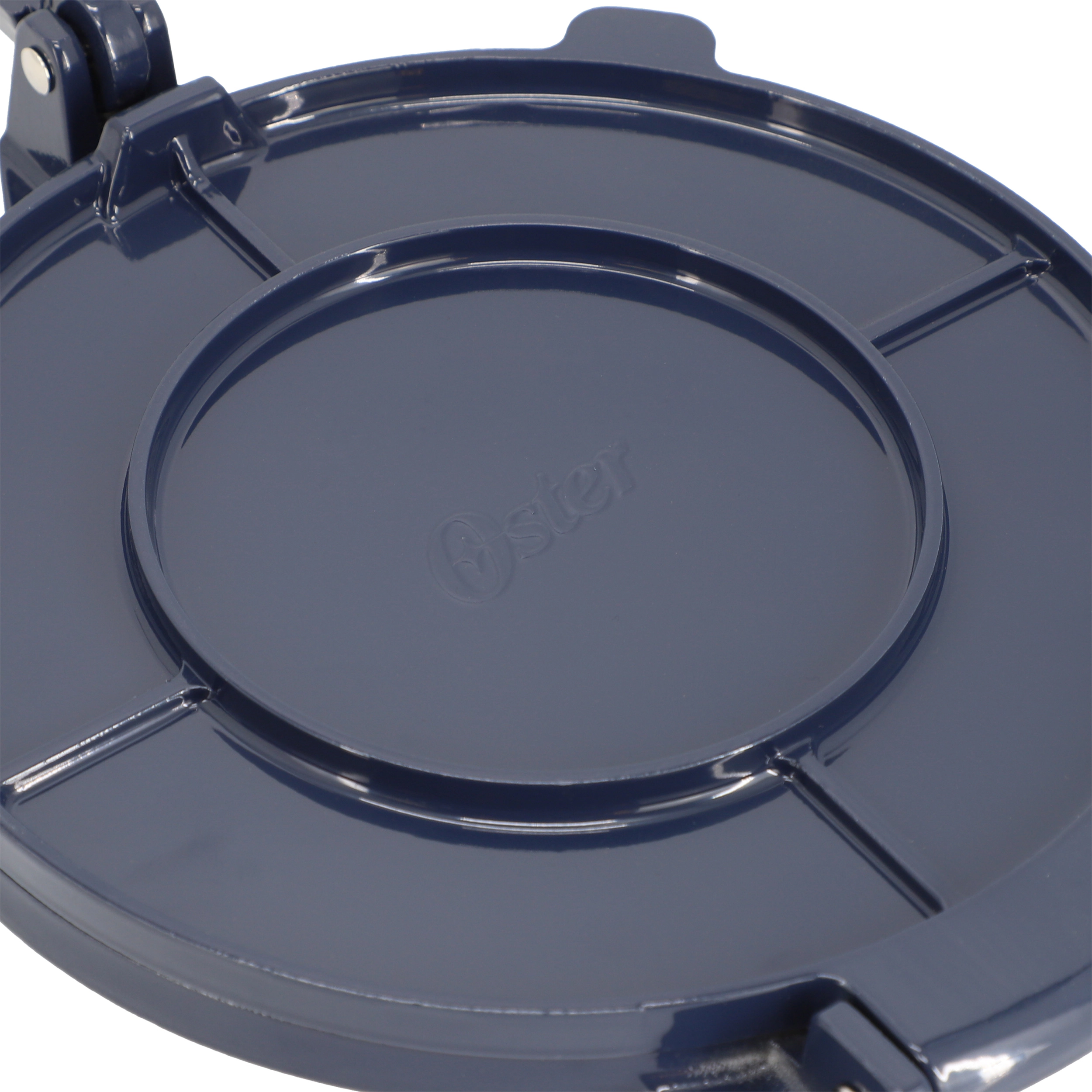 Oster Ravello 8 Inch Cast Aluminum Round Tortilla Press in Blue