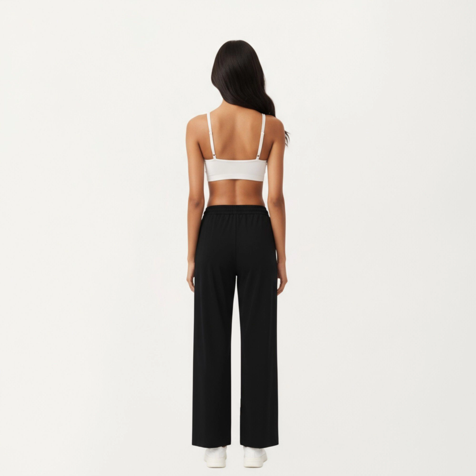Anna-Kaci Women's High-Waist Wide-Leg Sweatpants with Adjustable Drawstring Waistband and Relaxed Fit