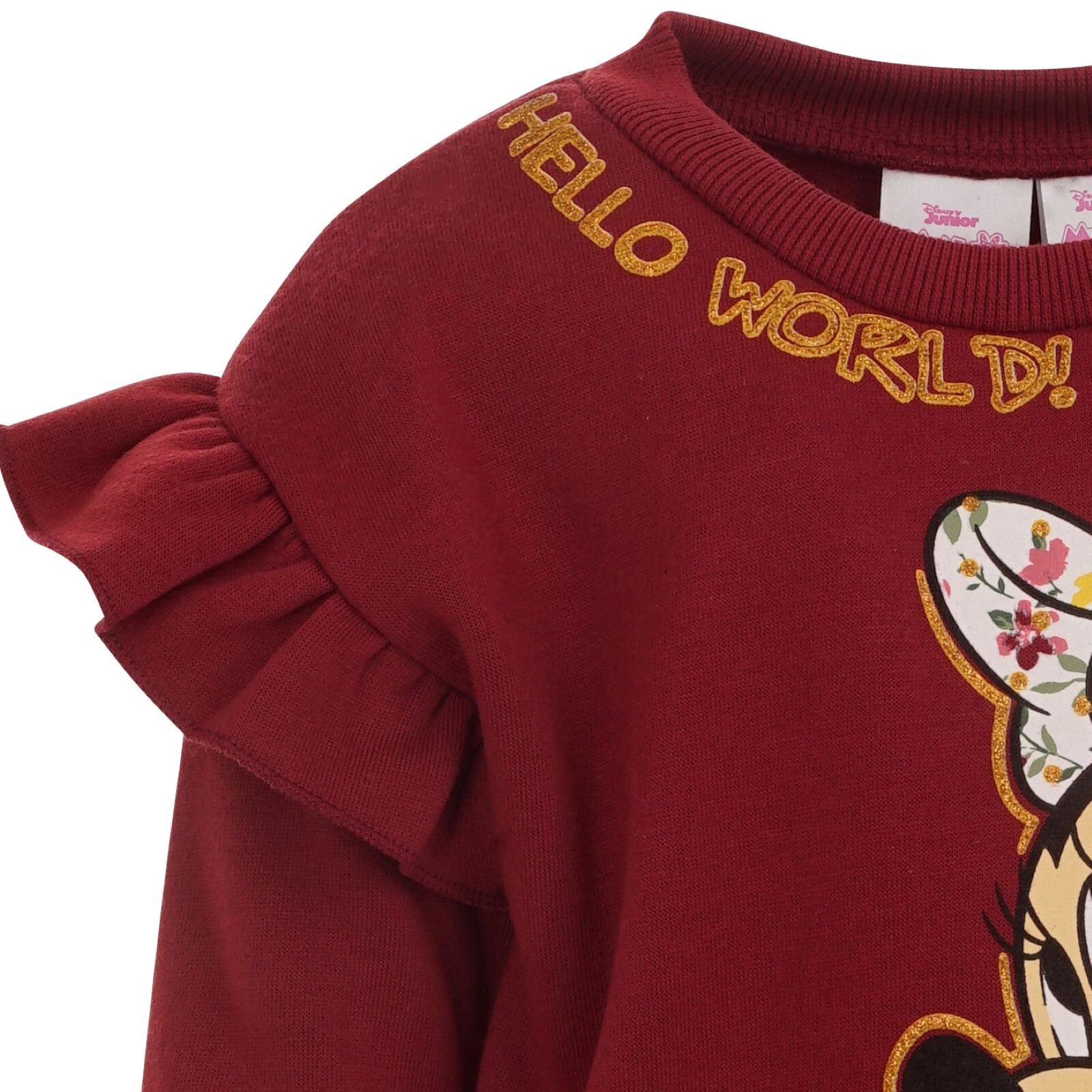 Disney Minnie Mouse Girls' 2-Piece Fleece Sweatshirt and Leggings Set