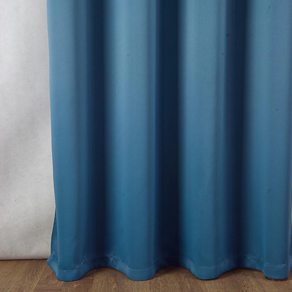 Olivia Gray Anchorage Blackout Single Grommet Curtain Panel  54x63", Blue