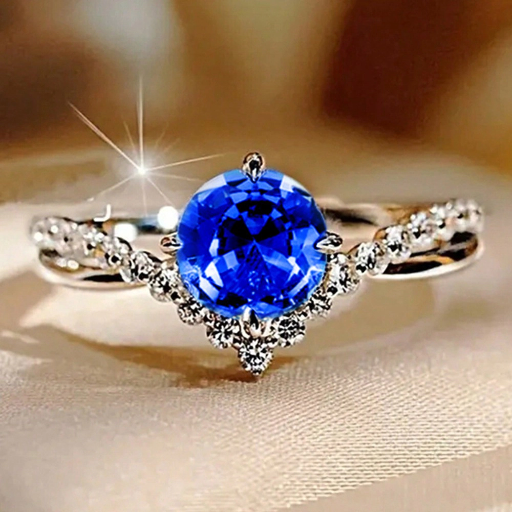 Fashion 4 Claws Cubic Zirconia Rings Female Proposal Finger Jewelry