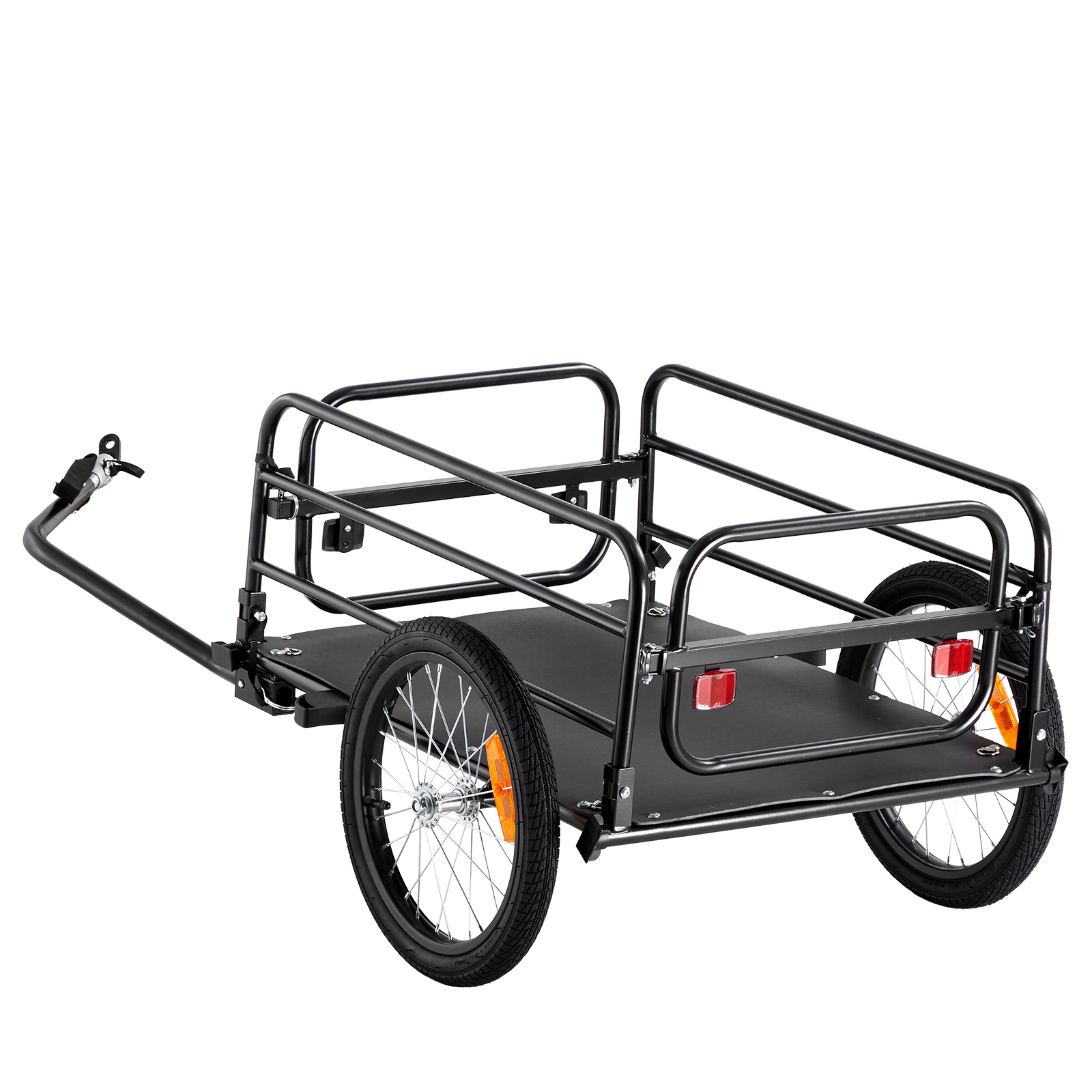 HONGGE Bike Cargo Trailer Capacity Heavy-Duty Bicycle Wagon Cart Foldable Compact Storage with Universal Hitch Bike