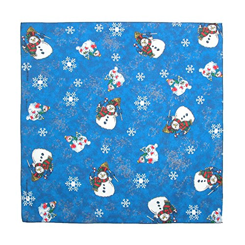 CTM Women's Snowmen Holiday Christmas Bandana