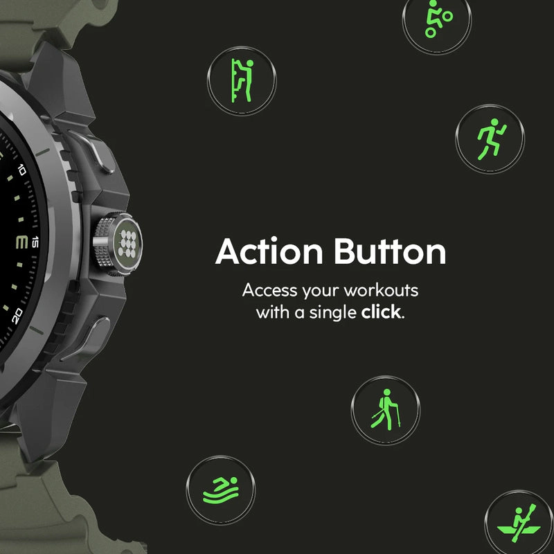 Cubitt Terra Special Edition Rugged Smartwatch, Dual-Band GPS, AMOLED, Maps, VITA AI, 5ATM, 14-Day Battery