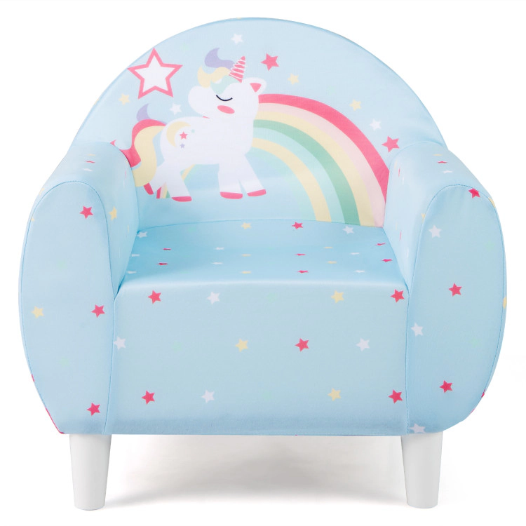 Hivvago Kids Sofa With Breathable Spandex Fabric And High-Density Sponge Filling For Boys Girls