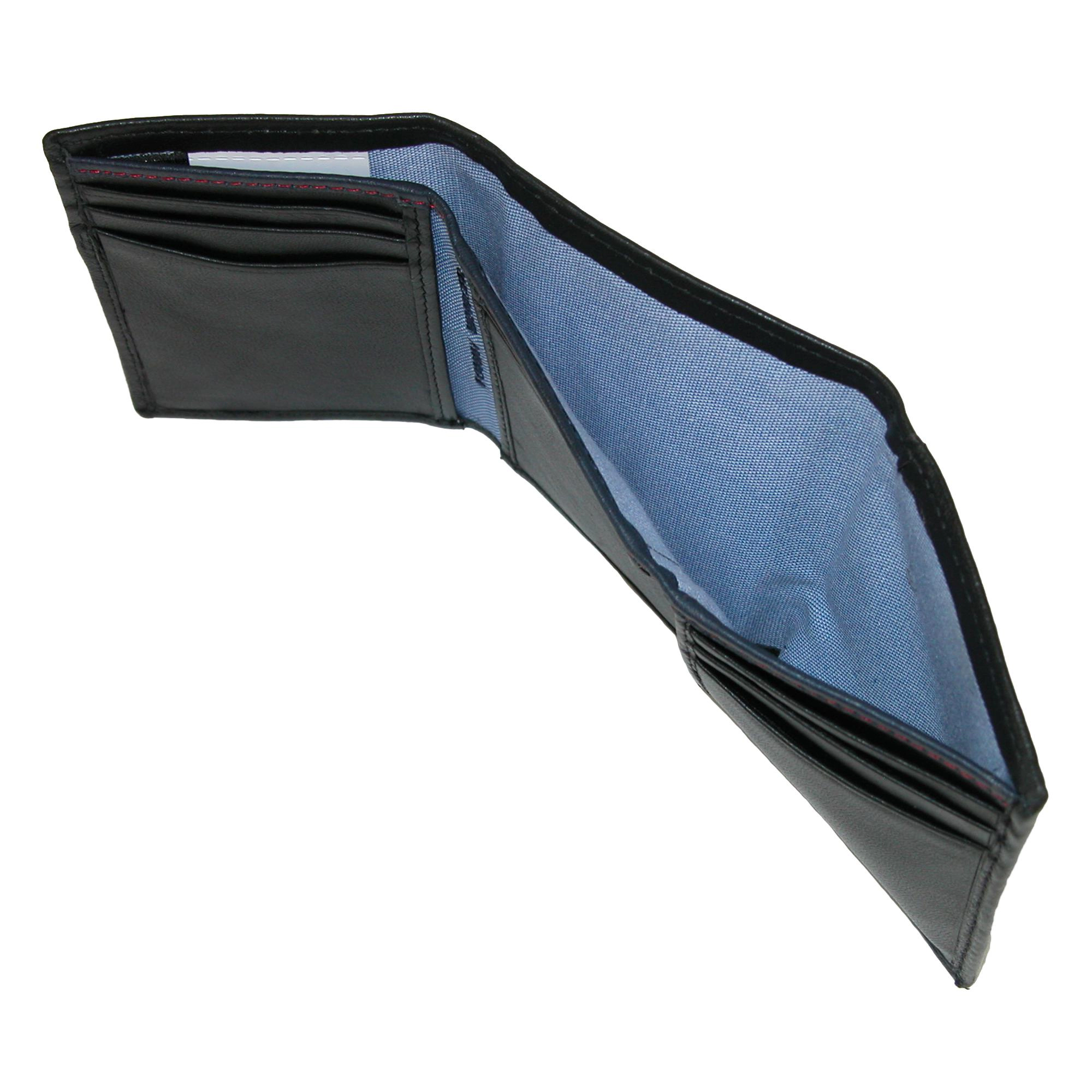 Tommy Hilfiger Men's Leather Oxford Slim Trifold Wallet