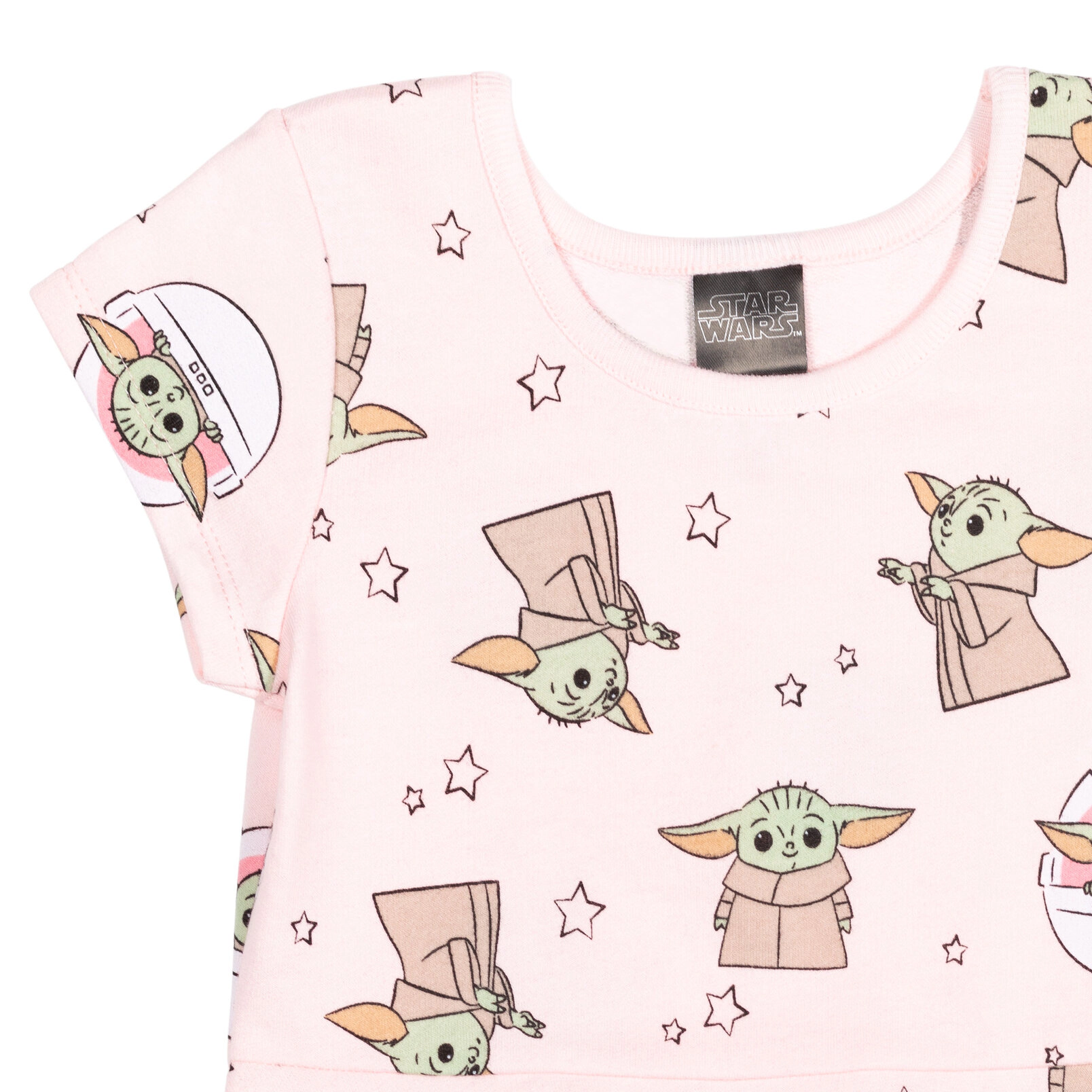Star Wars The Mandalorian Grogu Girls' Skater Dress and Scrunchie Set
