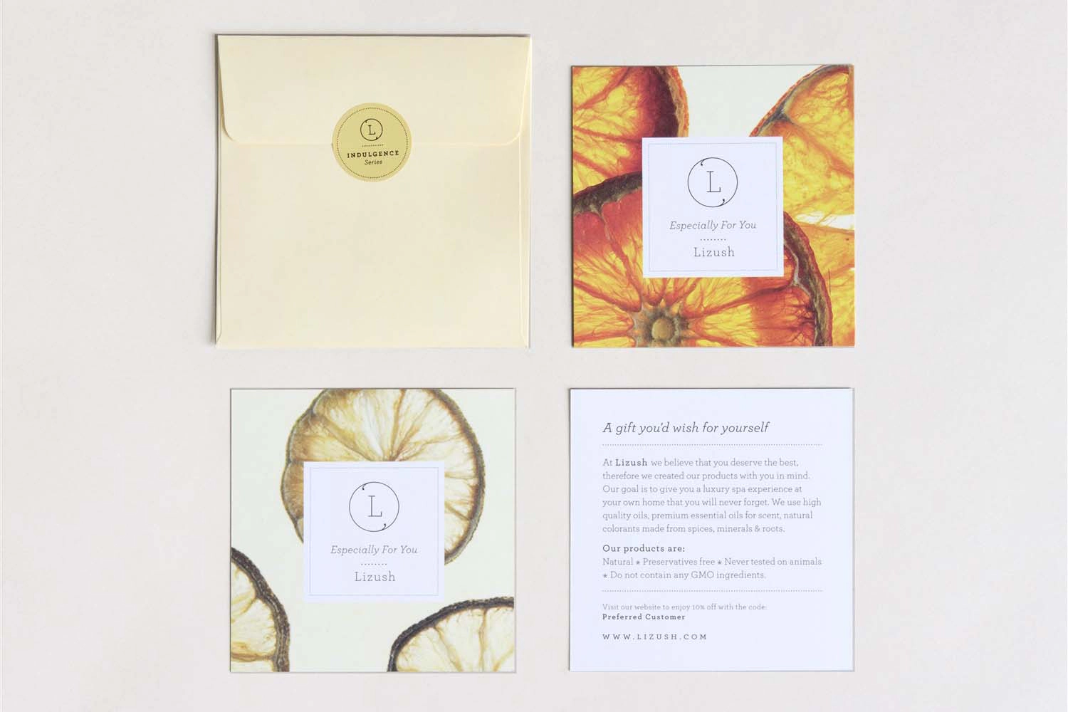 Lizush  Citrus Get Well Care Package- Handmade Natural Bath and Body Gift Box