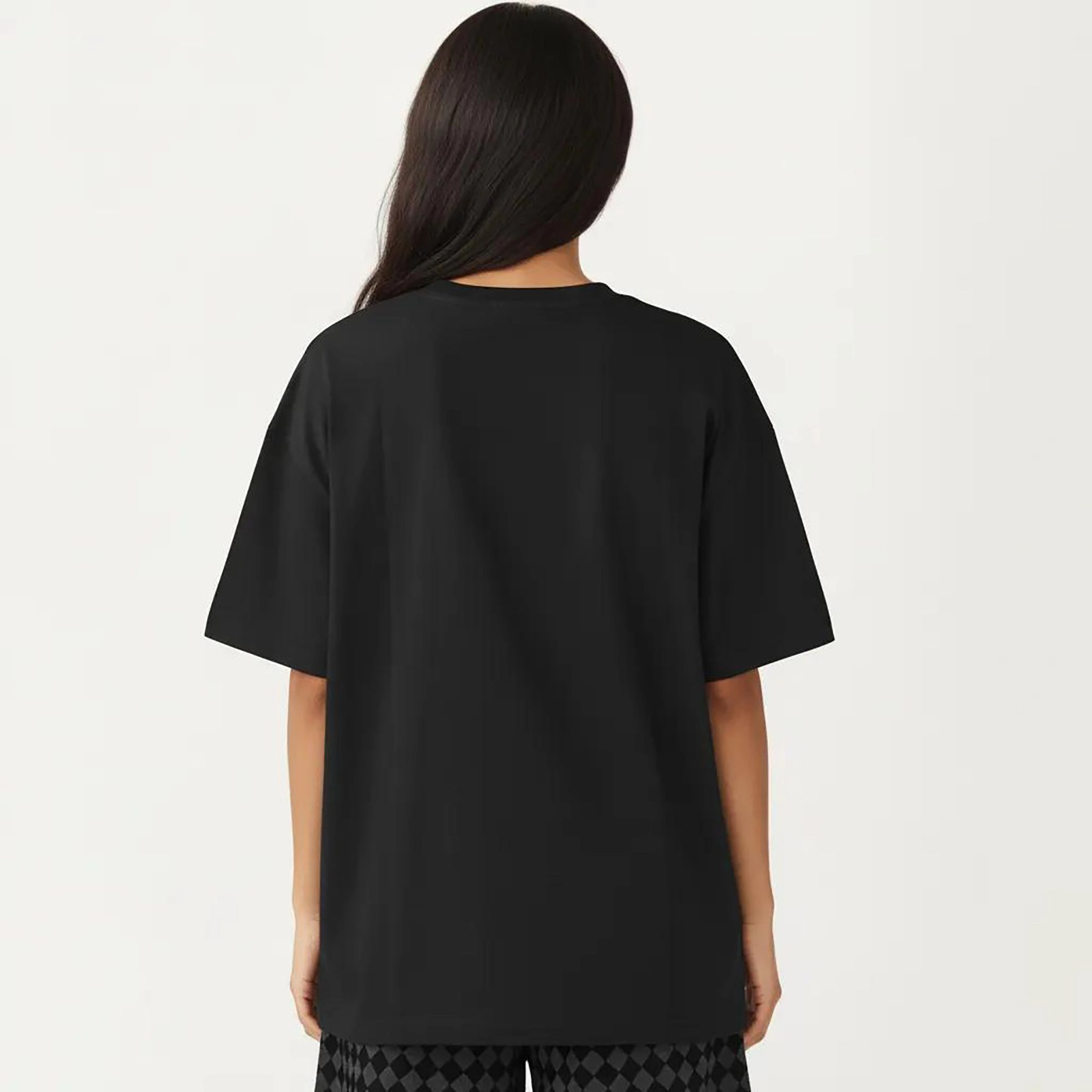 Anna-Kaci Women's 2-Piece Oversized Short Sleeve Crew Neck Pajama Top with Relaxed Fit Printed Shorts Sleepwear Set