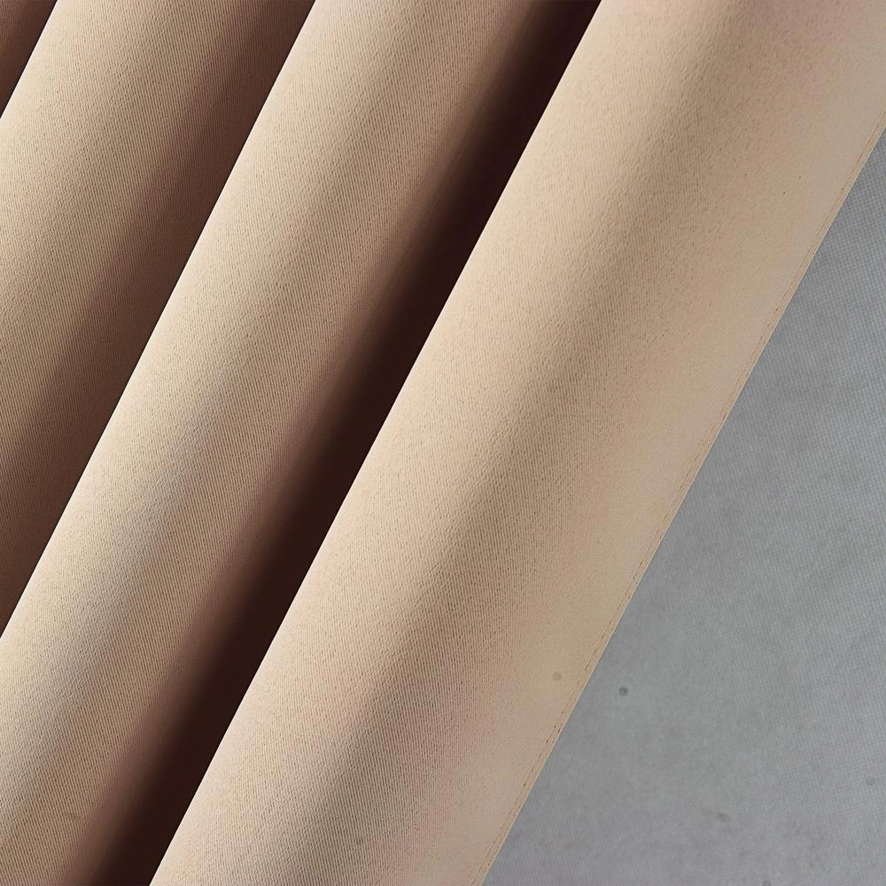 Olivia Gray Anchorage Blackout Single Grommet Curtain Panel Pair - 54x63", Sesame