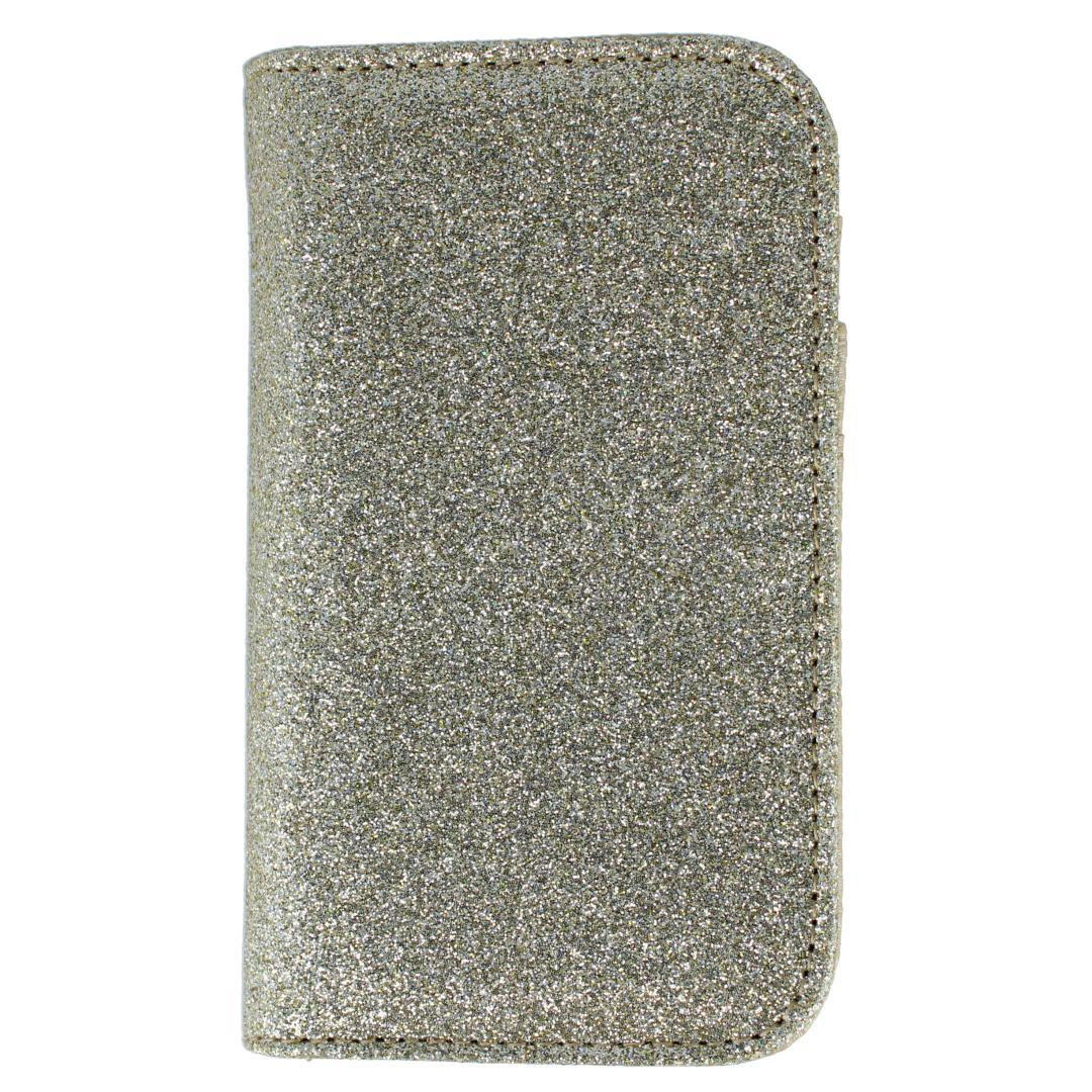 Buxton Women's Sparkle Vegan Leather Snap Card Case
