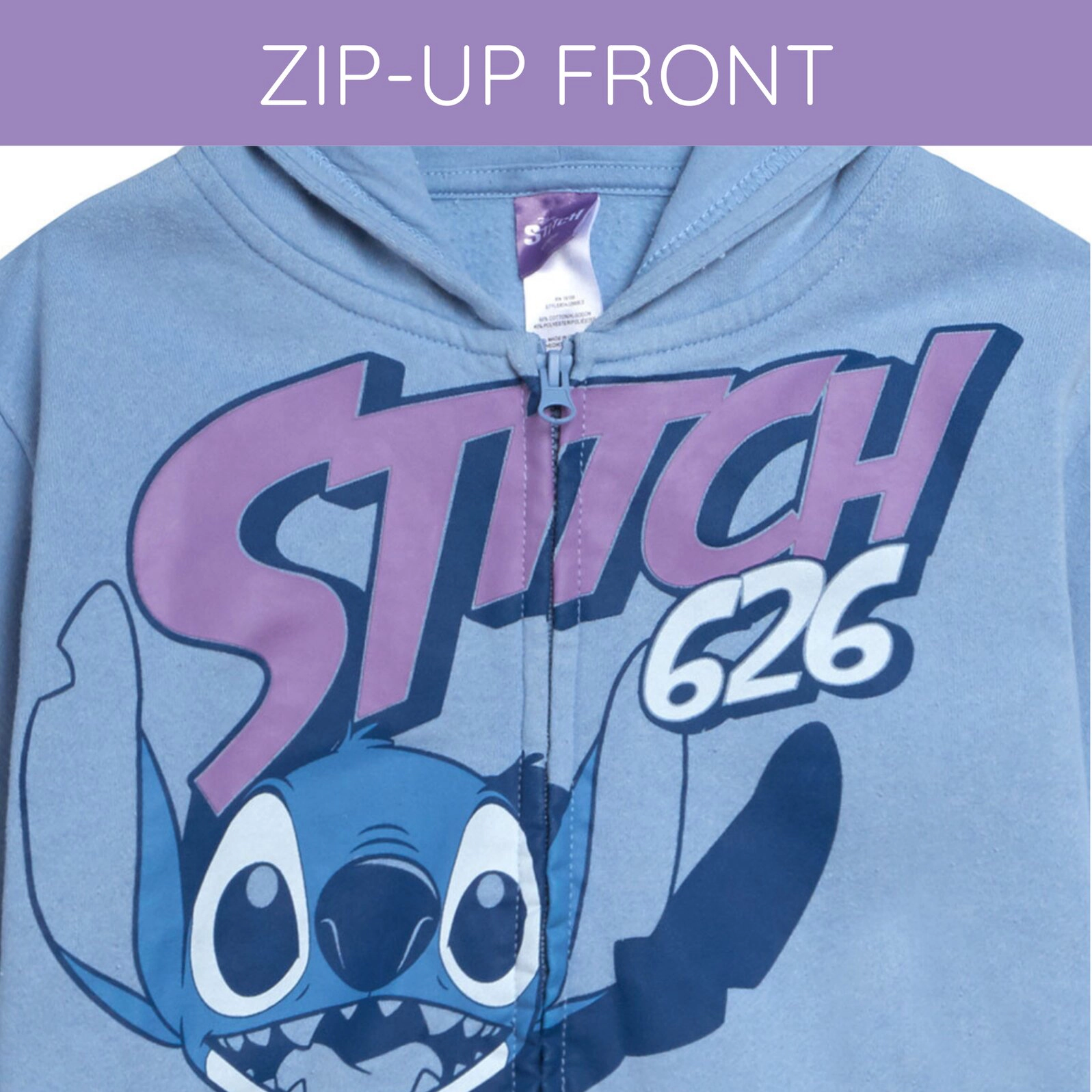 Disney Boys' Fleece Zip-Up Hoodie