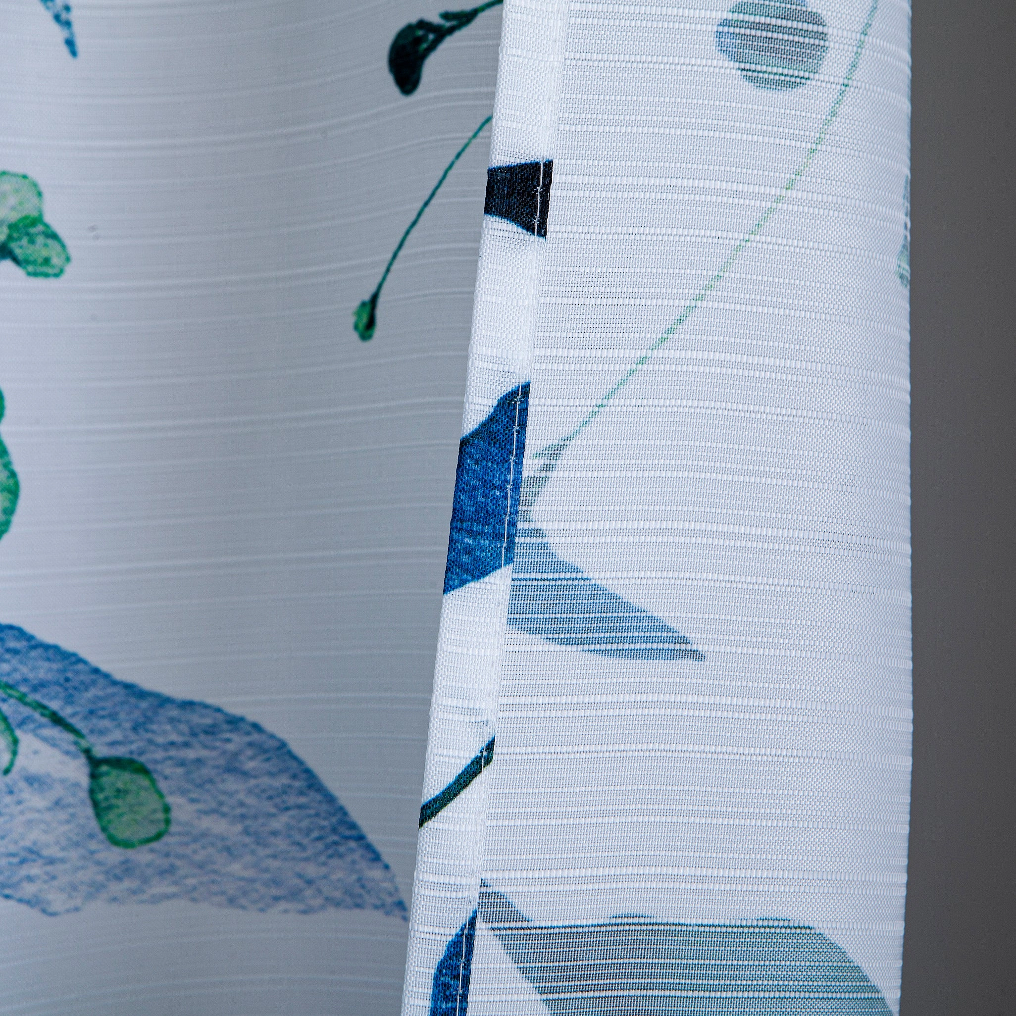 Dainty Home Whisper Floral Printed Fabric 3D Designed Textured Fabric Shower Curtain 70" x 72"